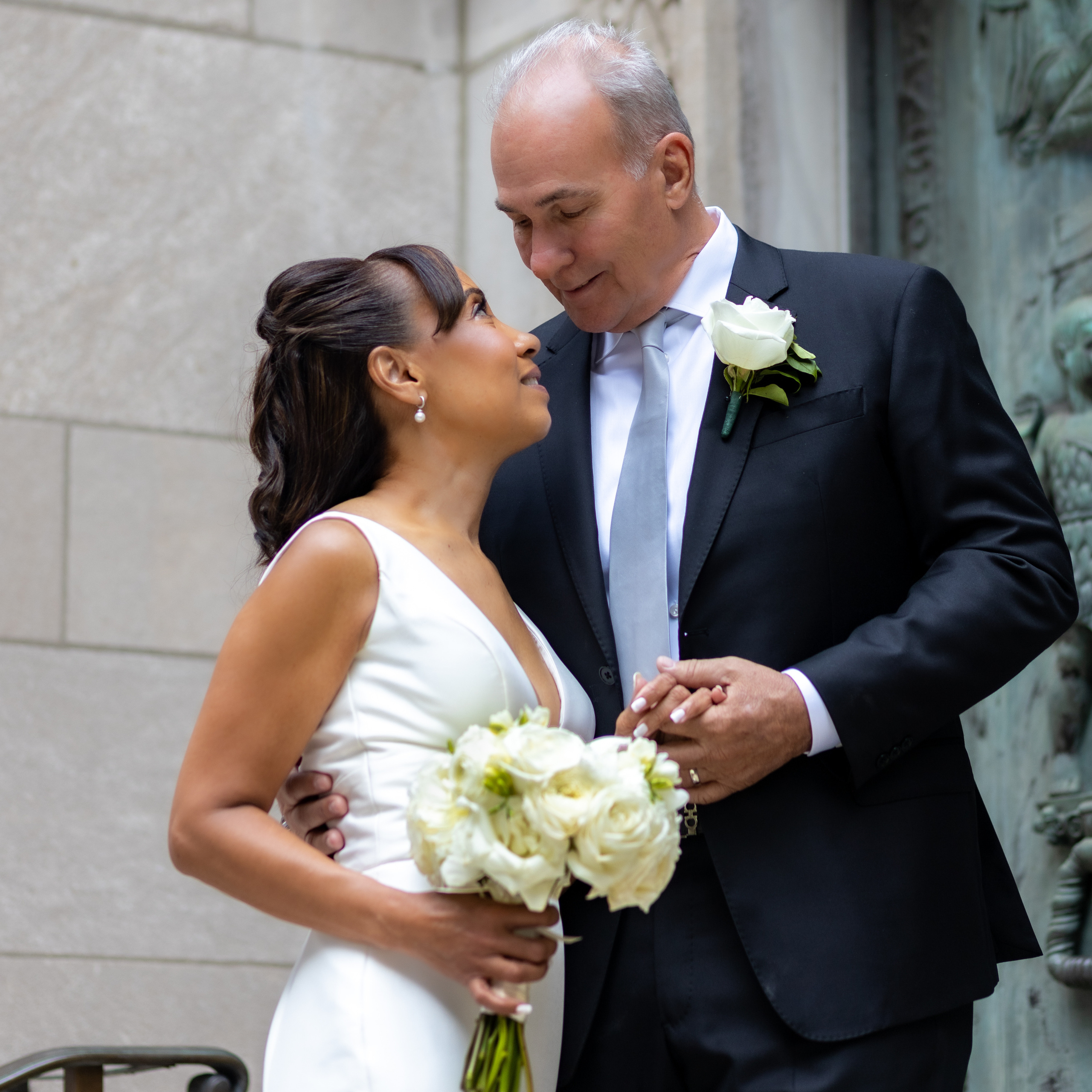 Marlene and Michael. Wedding and Event photography, Kisses + Veil