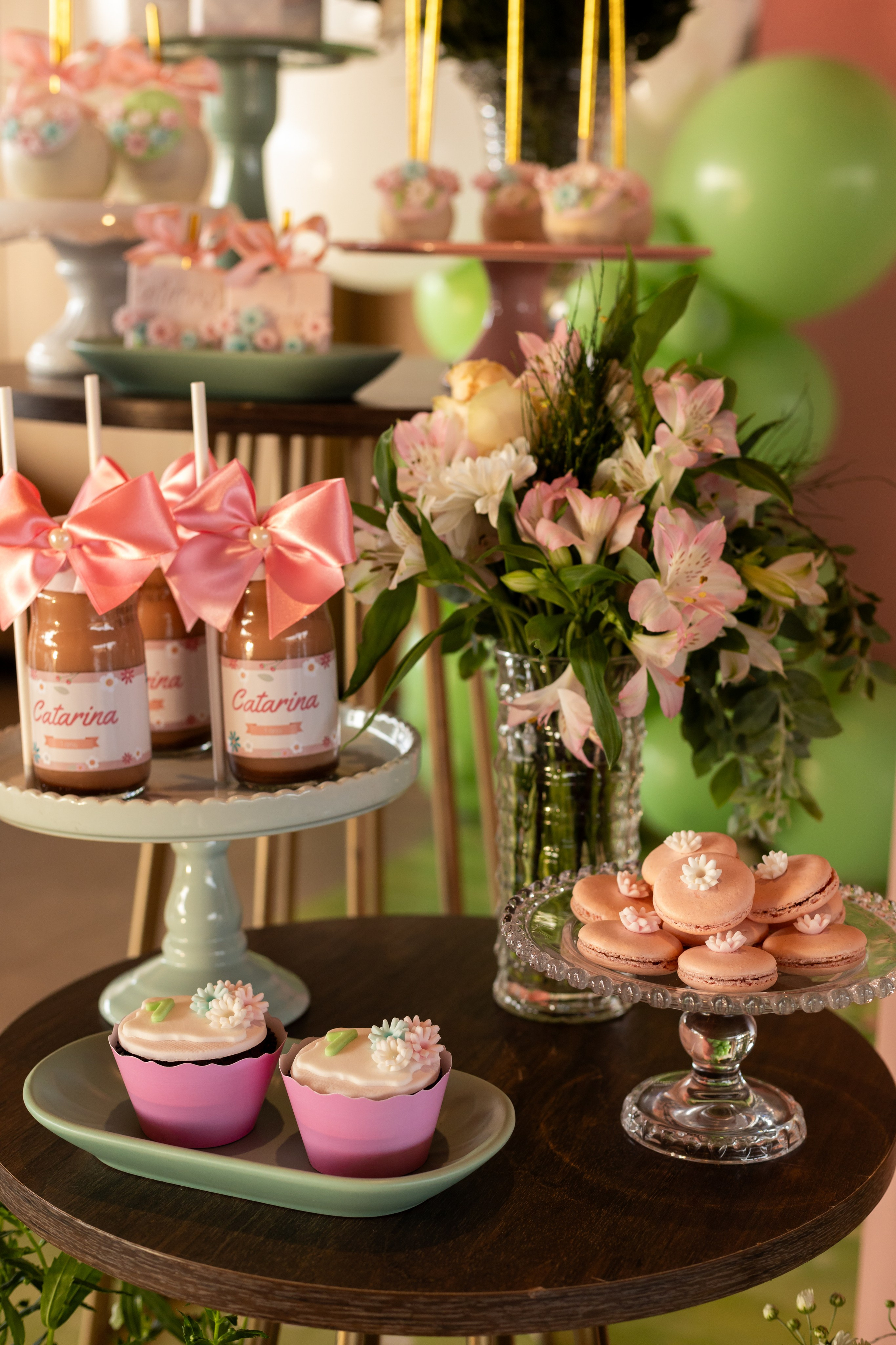 Aniversário infantil flores, em Palhoça, Santa Catarina.