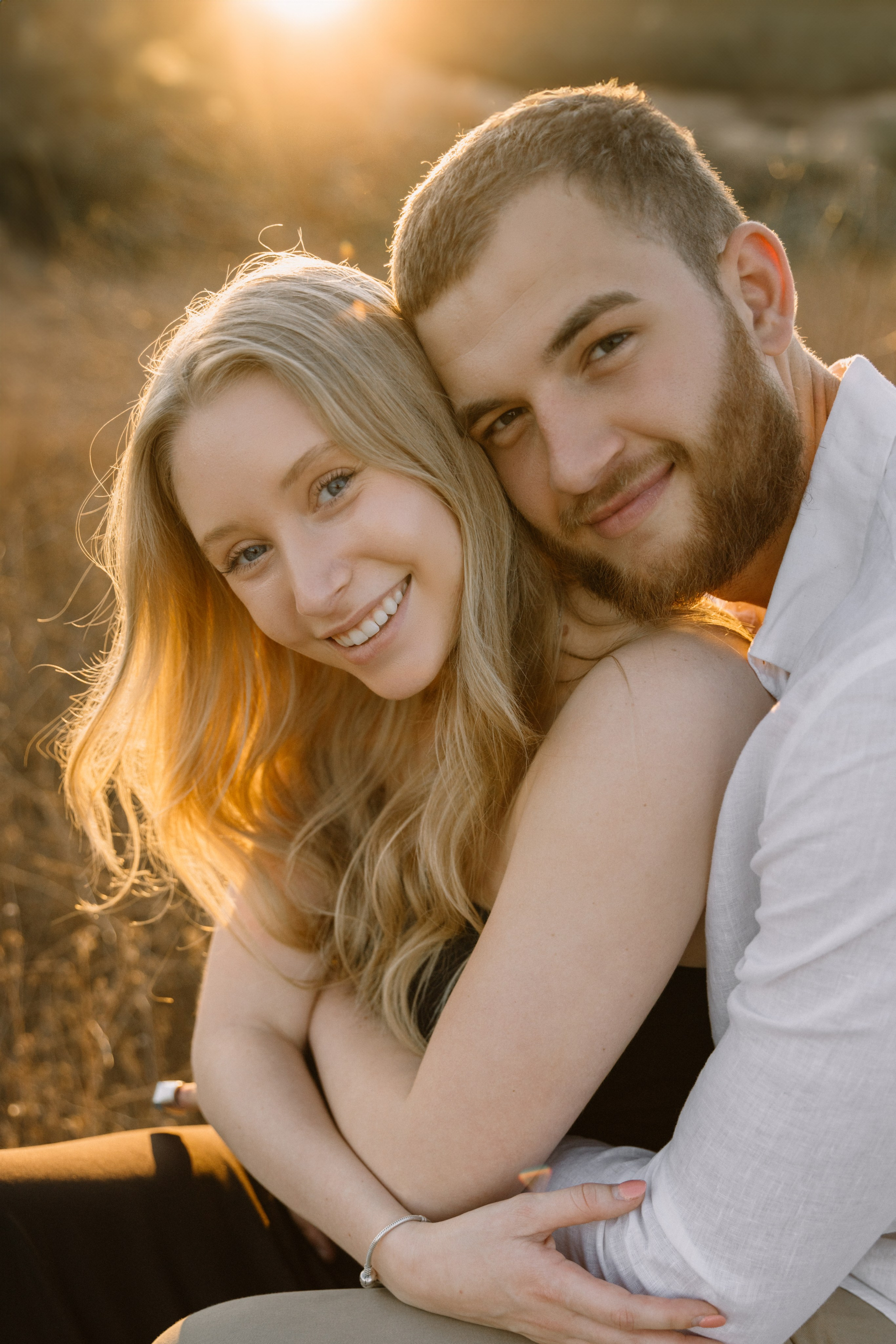 Anniversary Photoshoot at Sunset in a Scenic Field | Taya Frank. Southern California Family and Couple Photographer