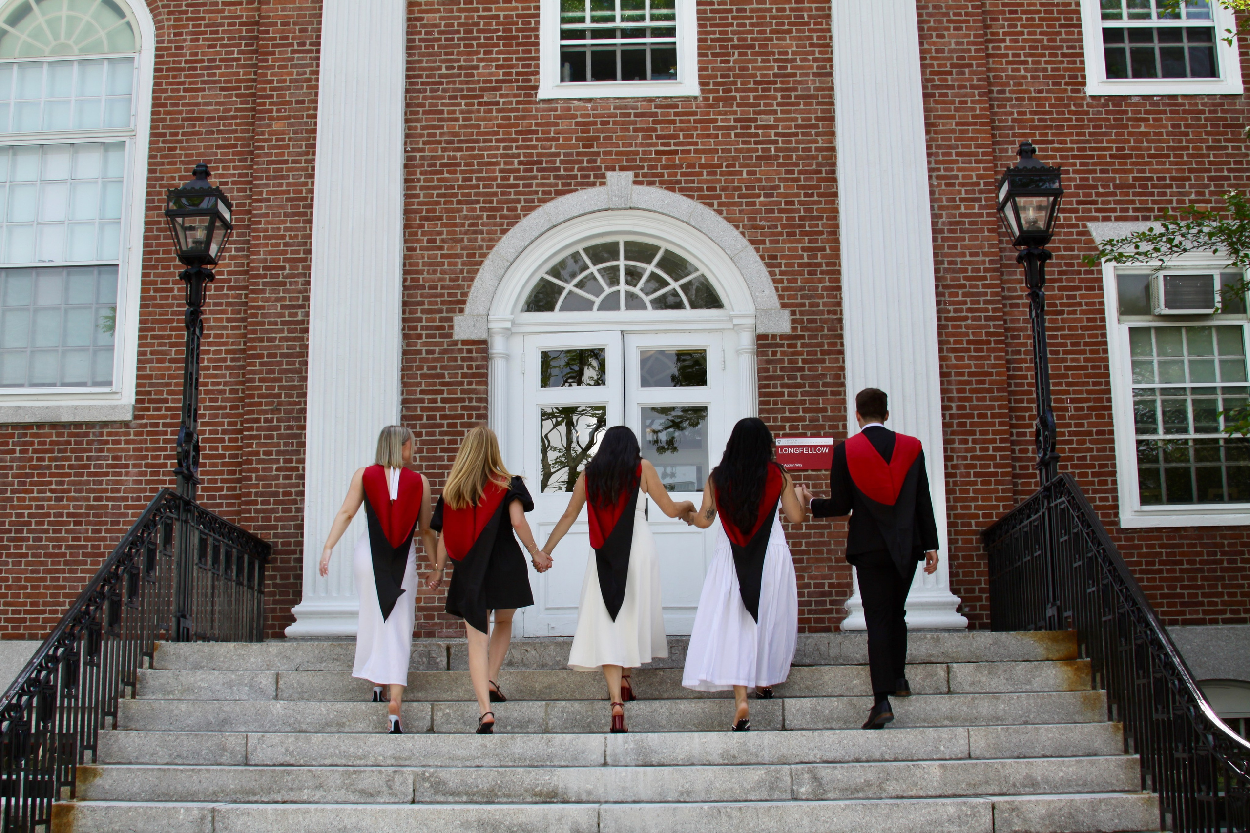 Masters graduation with Talia (group shoot). Kelly Sang, graduation and portrait photographer in Boston