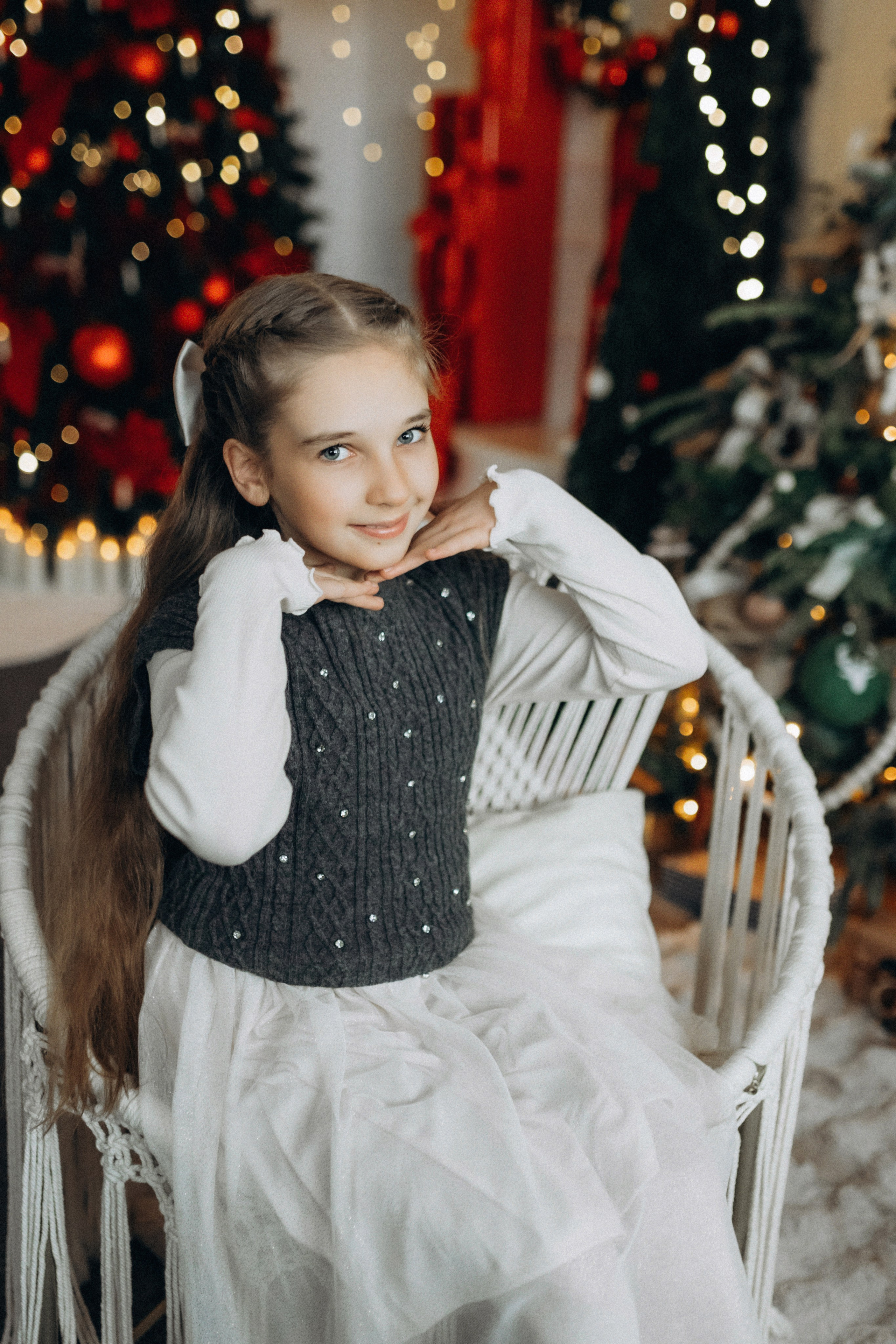 Новогодняя фотосессия в студии. Семейный фотограф Лейпциг, Германия