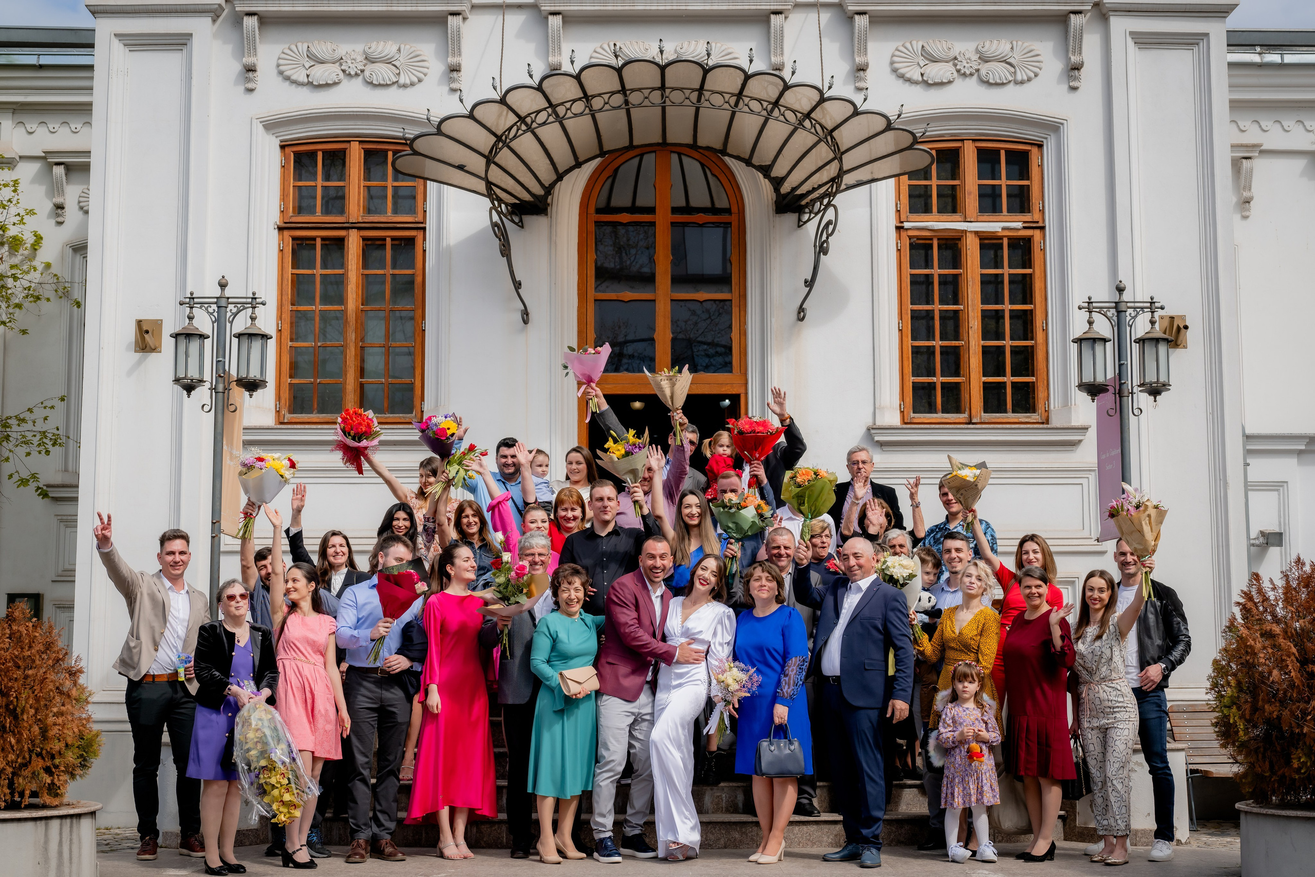 atmosferă caldă și elegantă cununie civilă