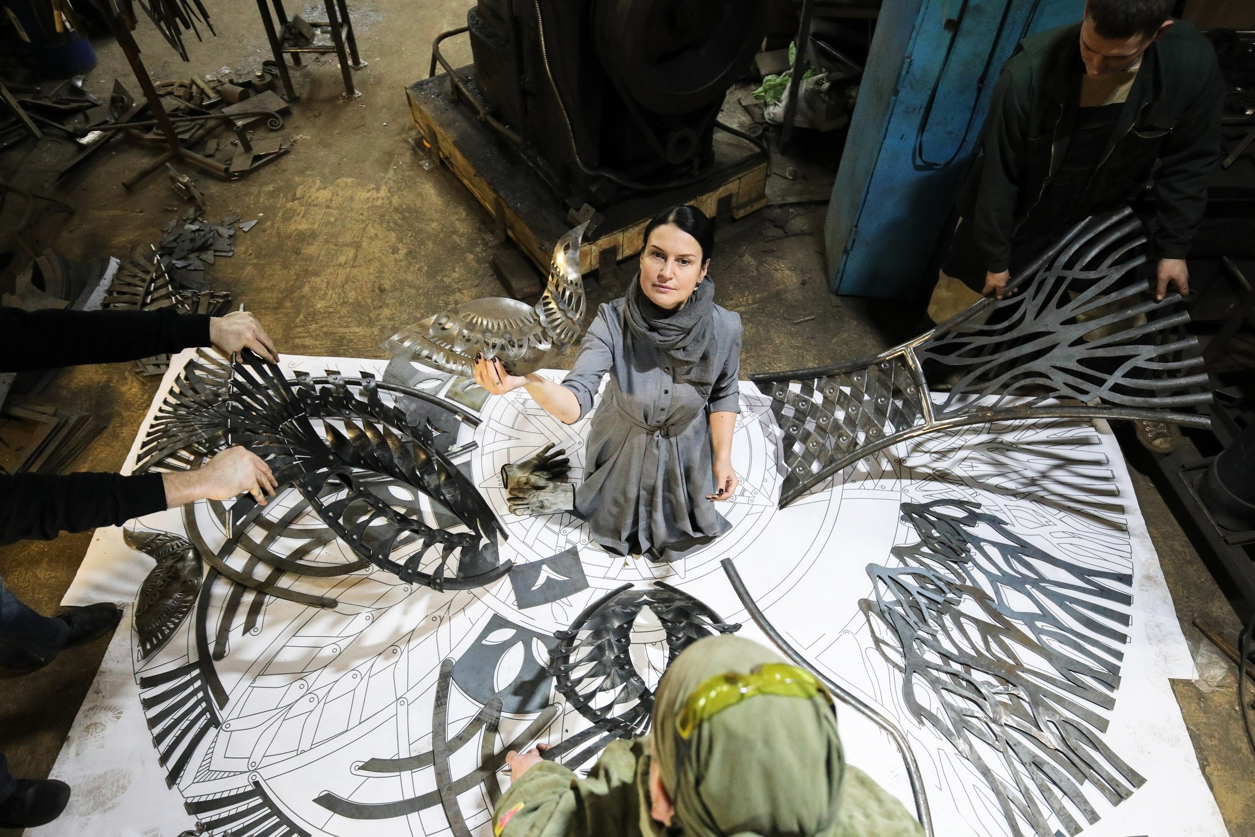 Художественная ковка для станции метро Ковальская Слобода Минск