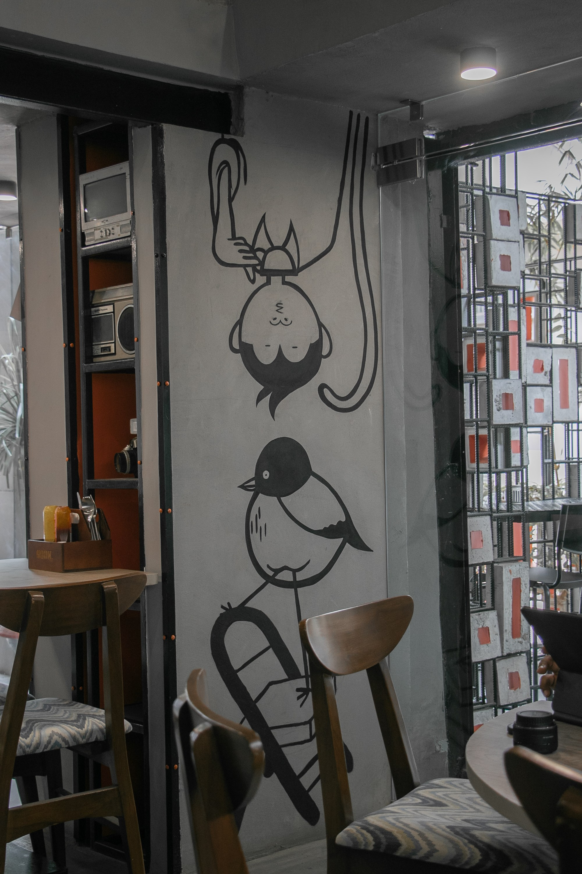 Nook Cafe Wall Mural Design