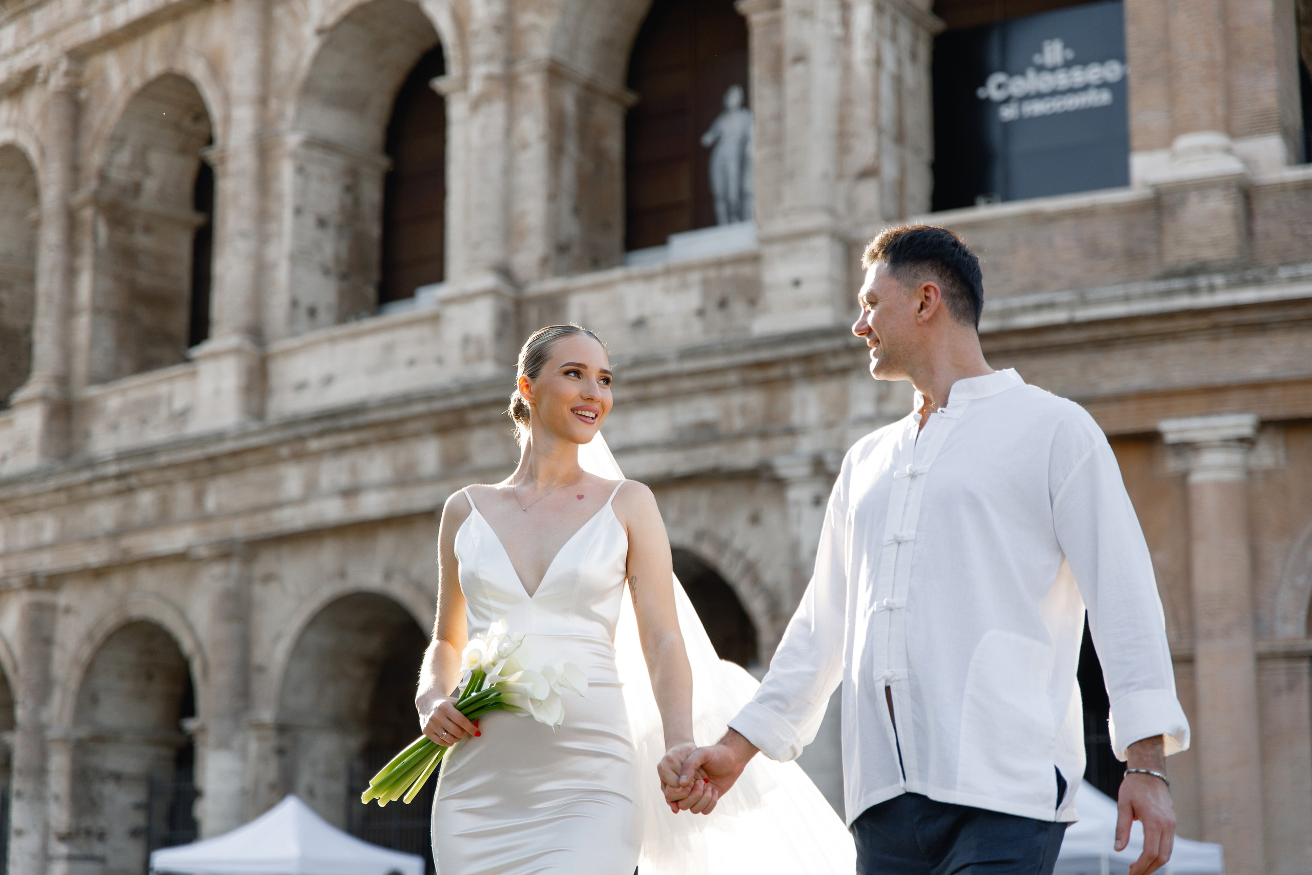 Elopement in Rome. Wedding Photographer Rome Tuscany Como Sicily Puglia Amalfy Italy- Oksana Savenchuk
