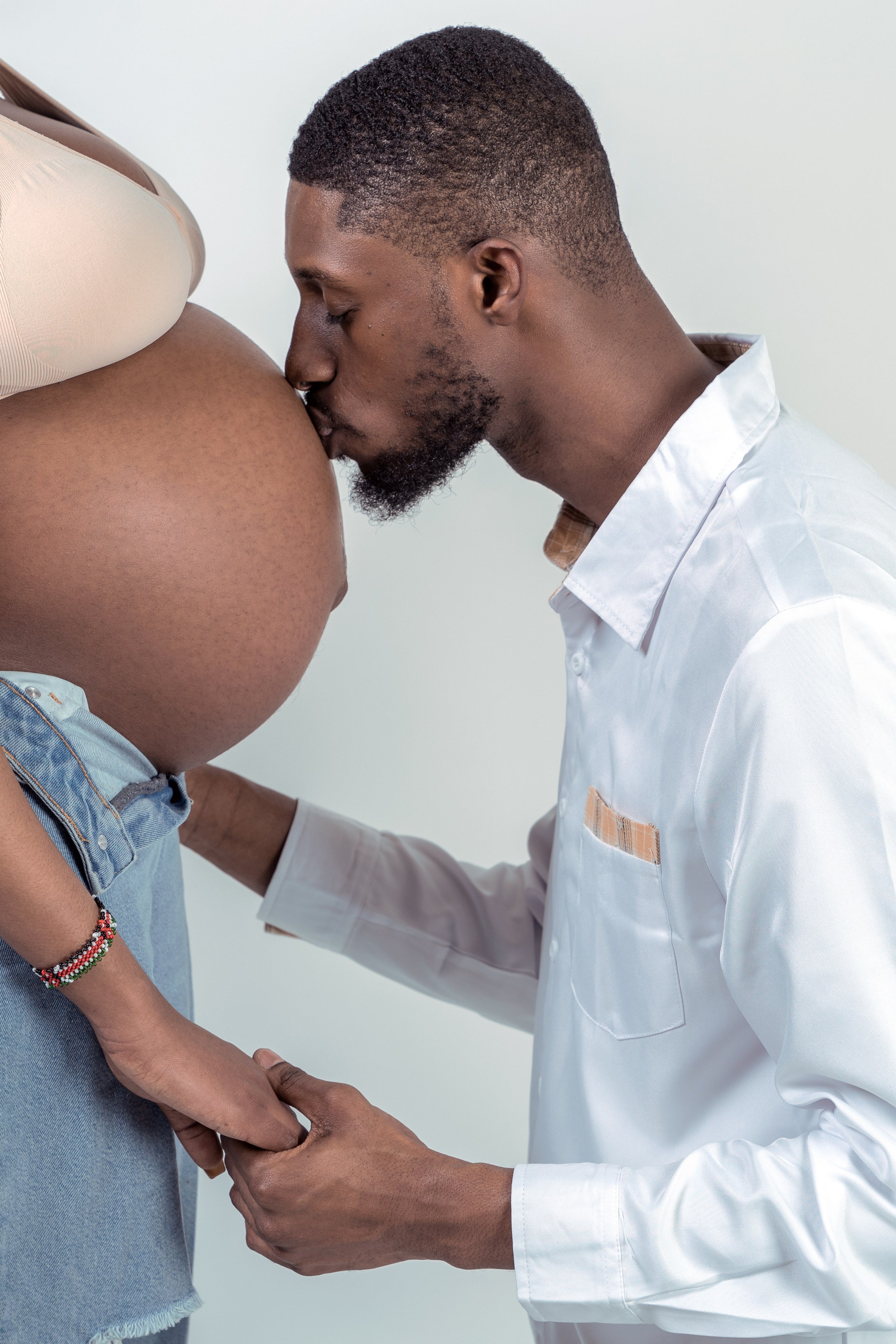 Family Pregnancy photoshoot at studio. Professional Photographer, Videographer in London Dilyana Tankova