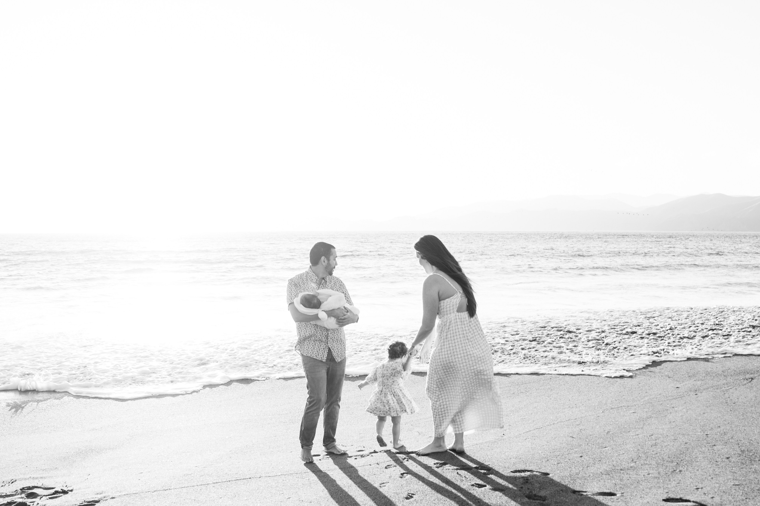 Bri’s growing family at Baker Beach. Soulo Photography | San Francisco Bay Area Based Photographer