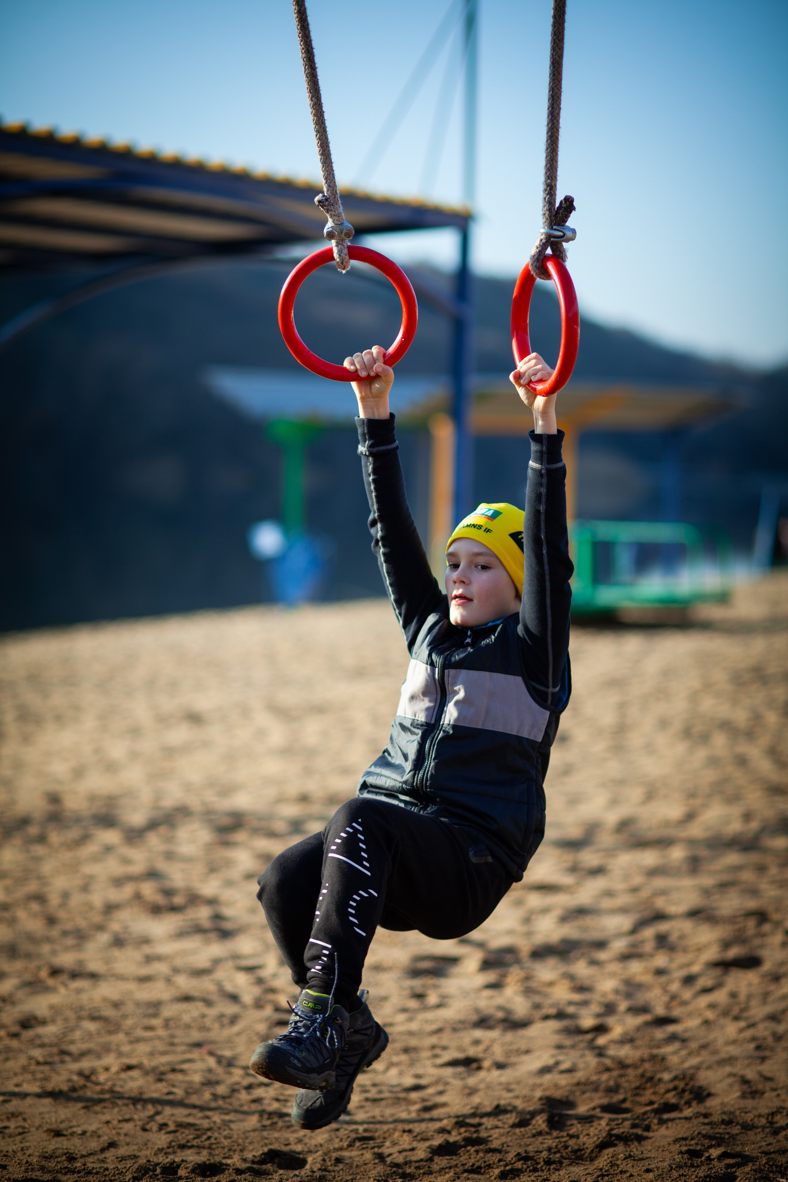 Мішка на тренируванні