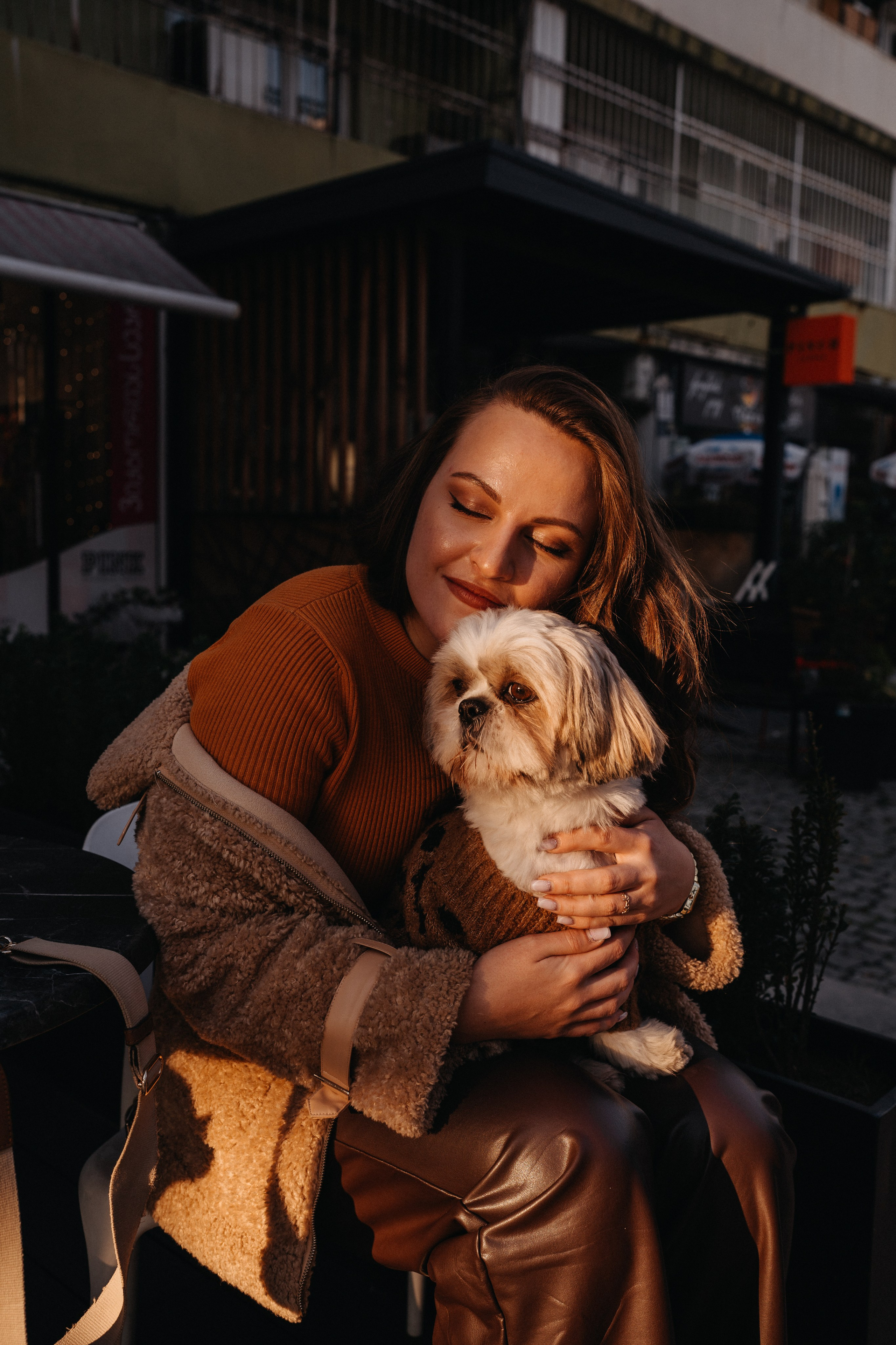 Фотосессия с собакой в Батуми. Портретный и свадебный фотограф в Батуми Валерия Азаренко