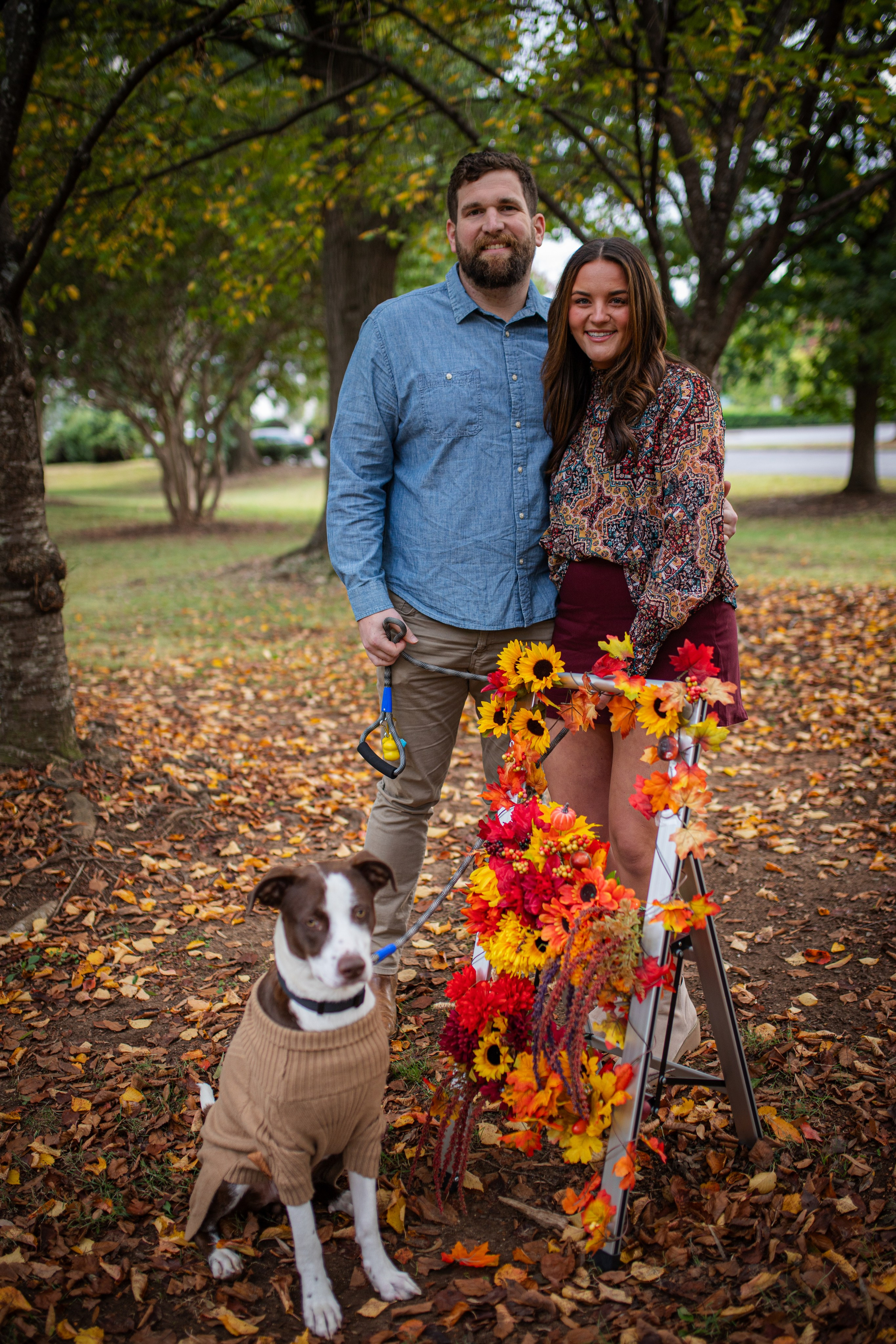 Lindsay, Will and Moose. Oxana Photographer in Charlotte, NC
