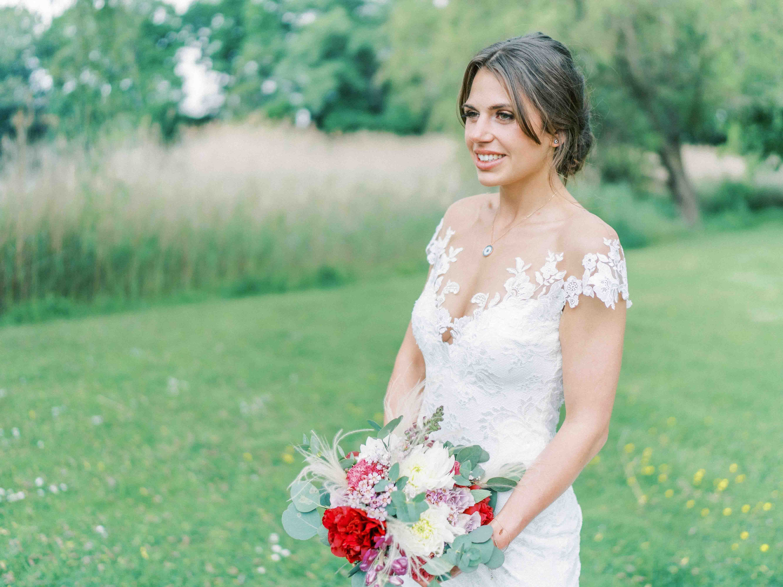 braut bei hochzeit am landhaus am see garbsen