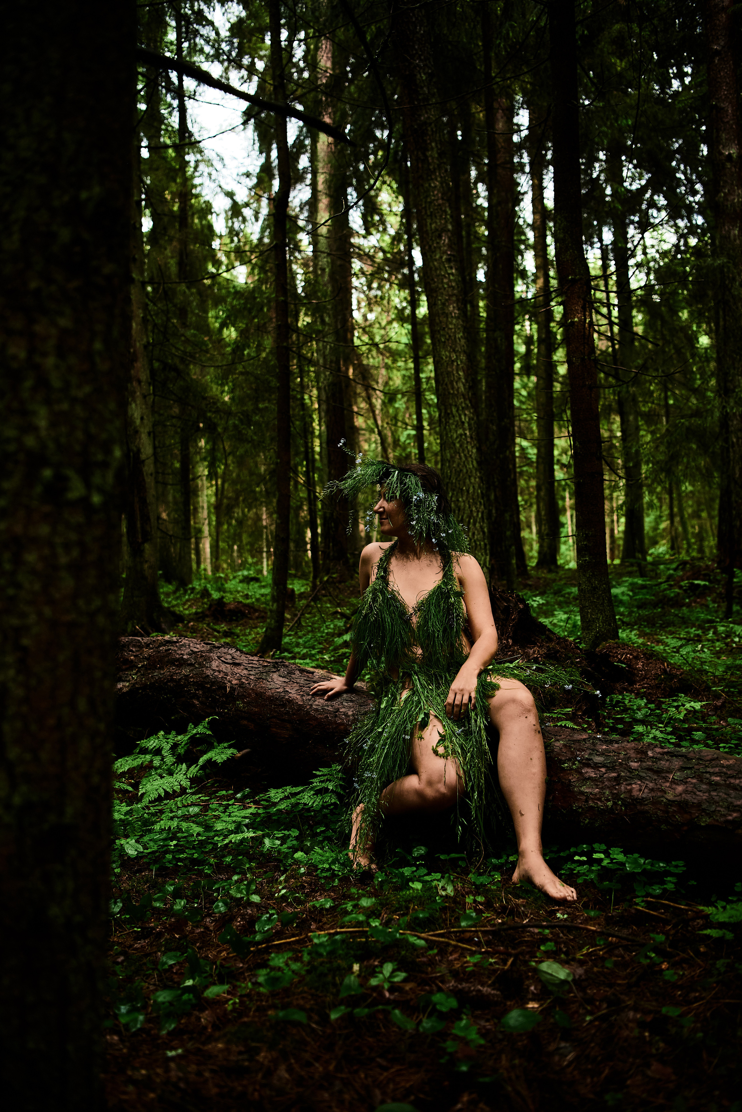 Forest nimfa. Family and portrait photographer Natalja Biteniece