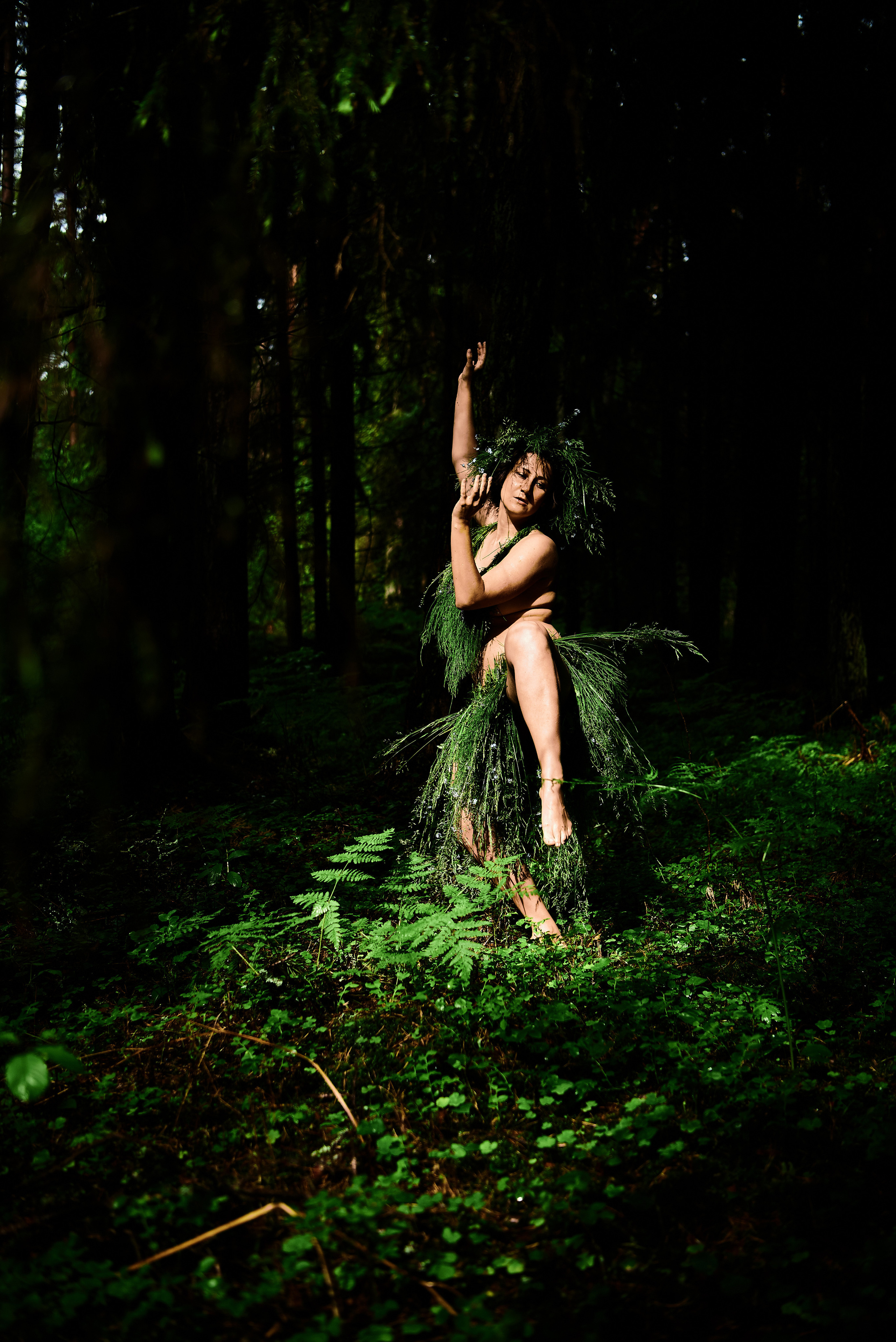 Forest nimfa. Family and portrait photographer Natalja Biteniece