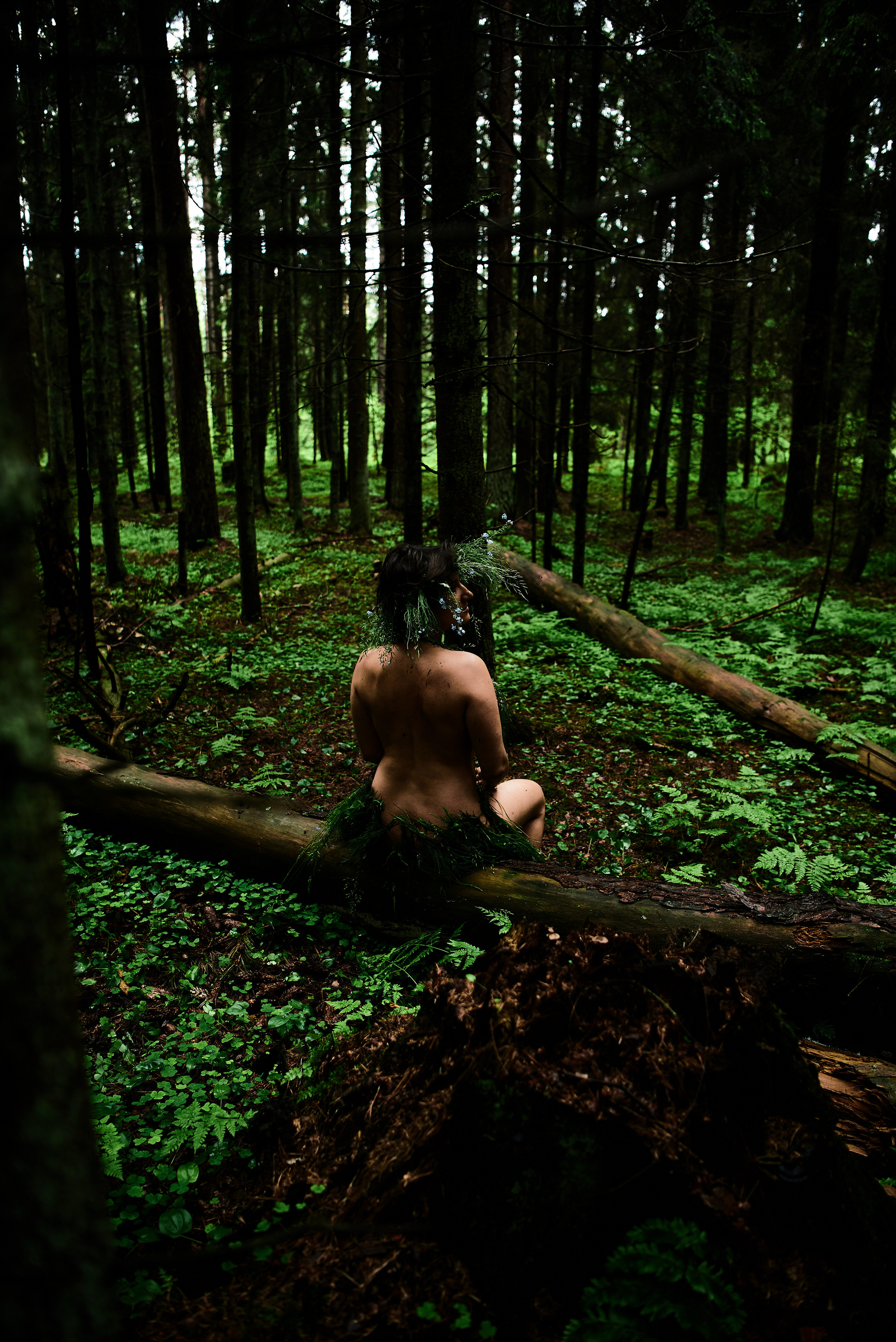 Forest nimfa. Family and portrait photographer Natalja Biteniece