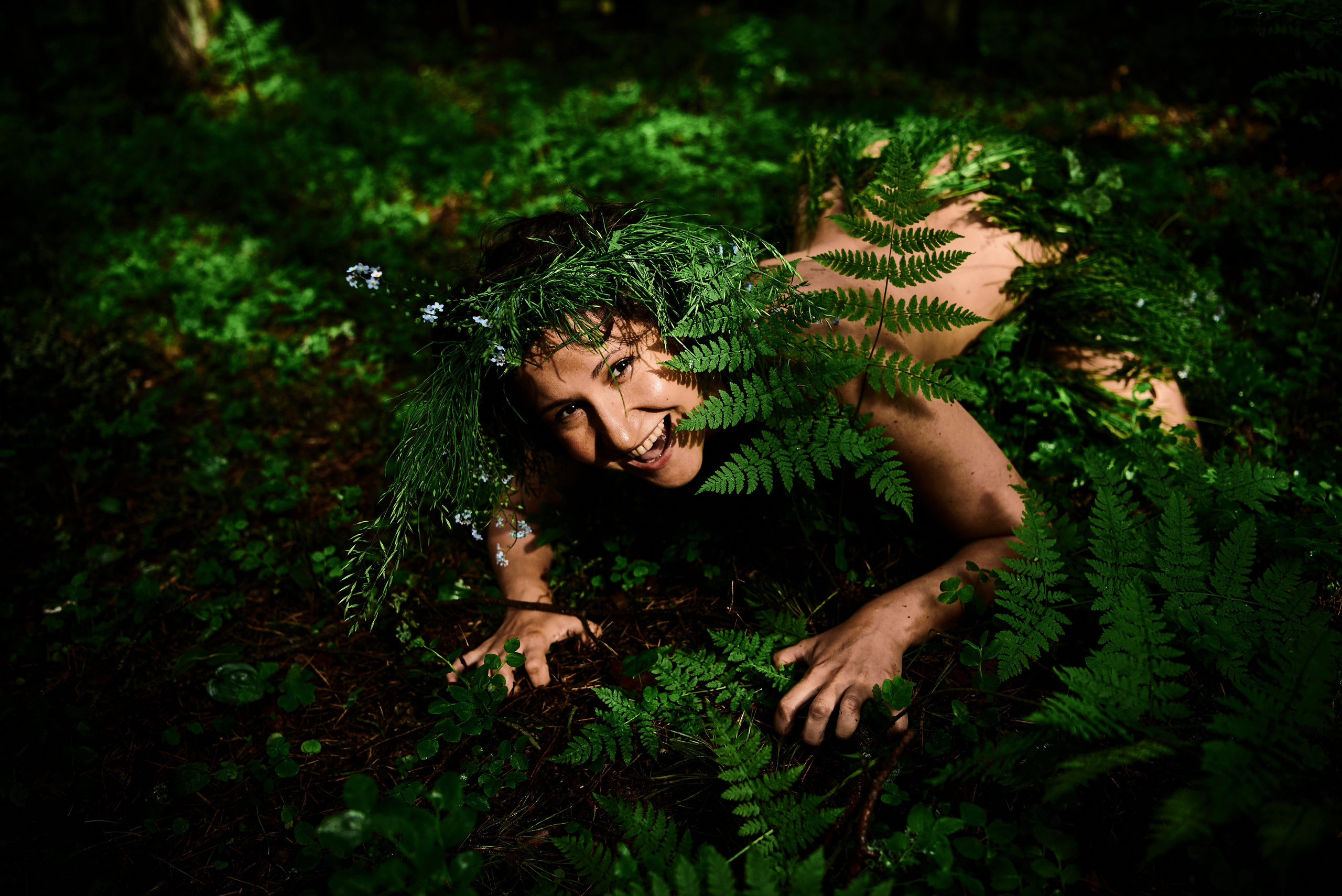Forest nimfa. Family and portrait photographer Natalja Biteniece