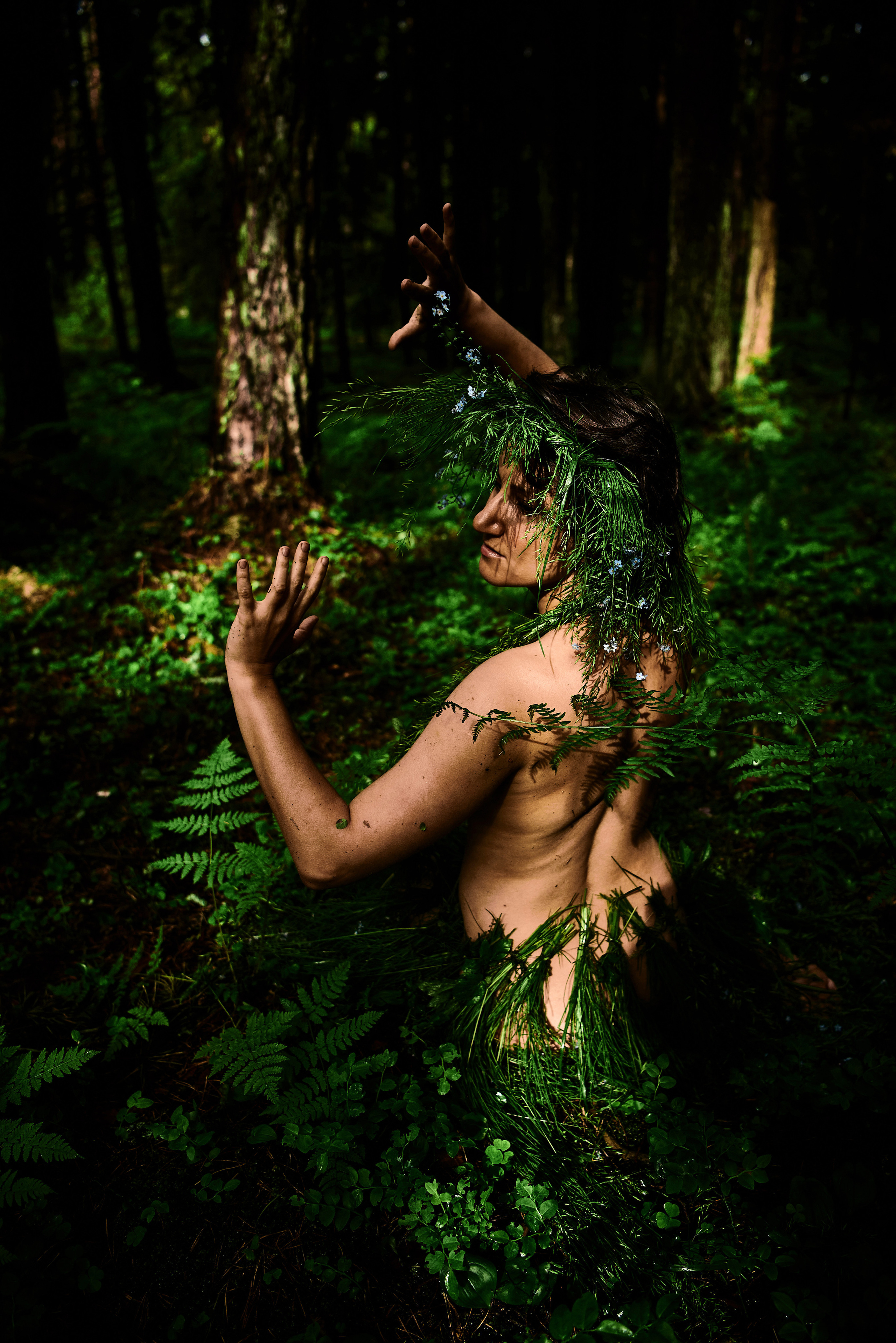 Forest nimfa. Family and portrait photographer Natalja Biteniece