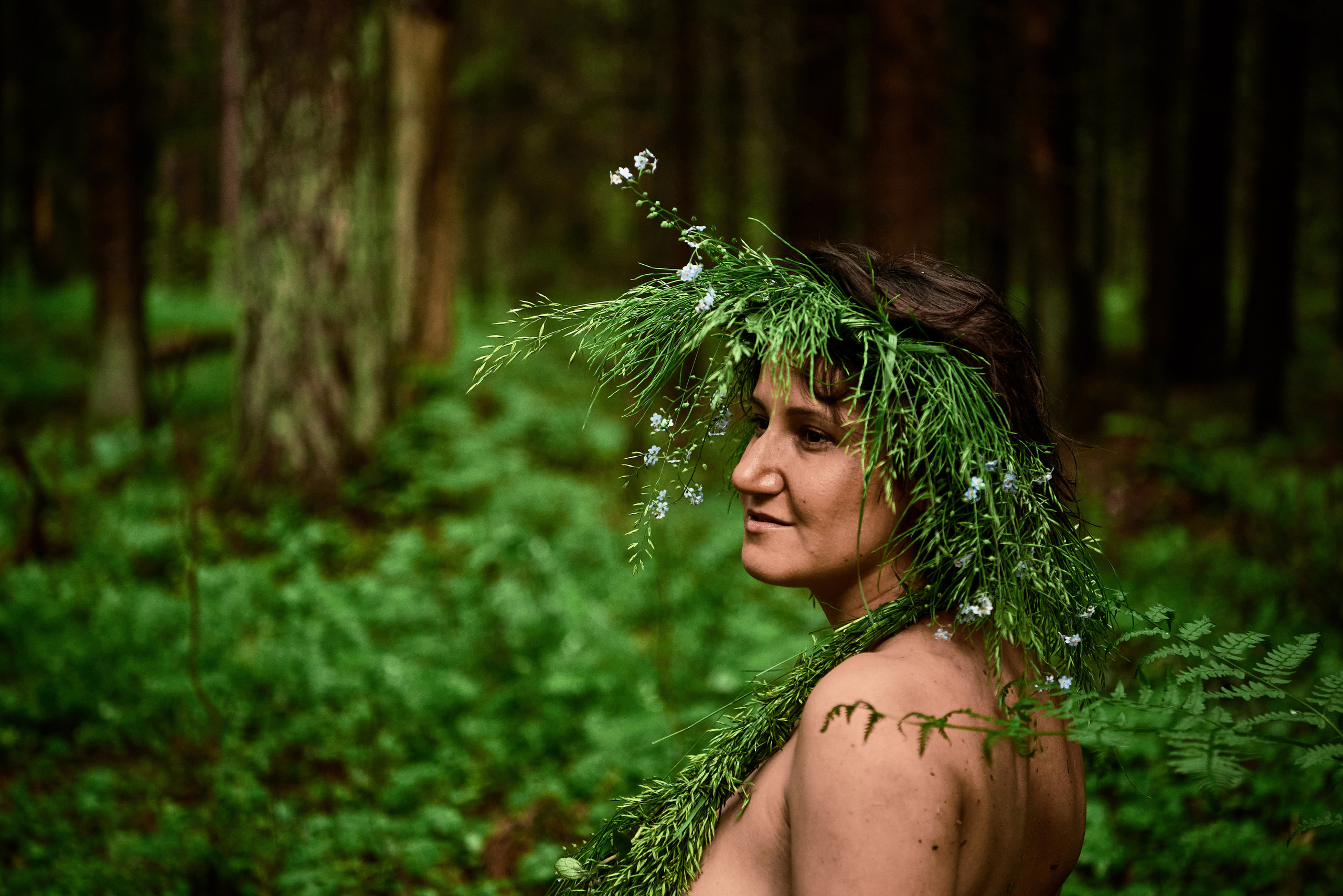 Forest nimfa. Family and portrait photographer Natalja Biteniece