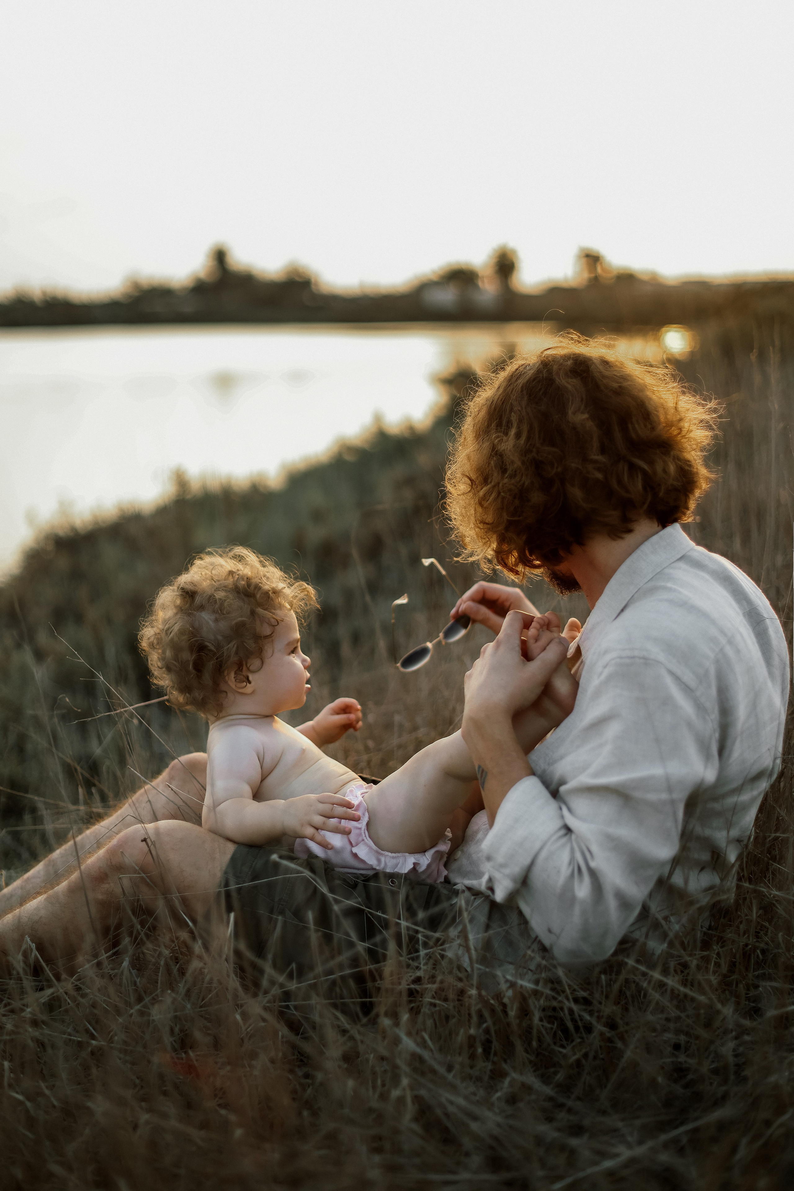 Little curls in Atlit. Family photographer in Israel