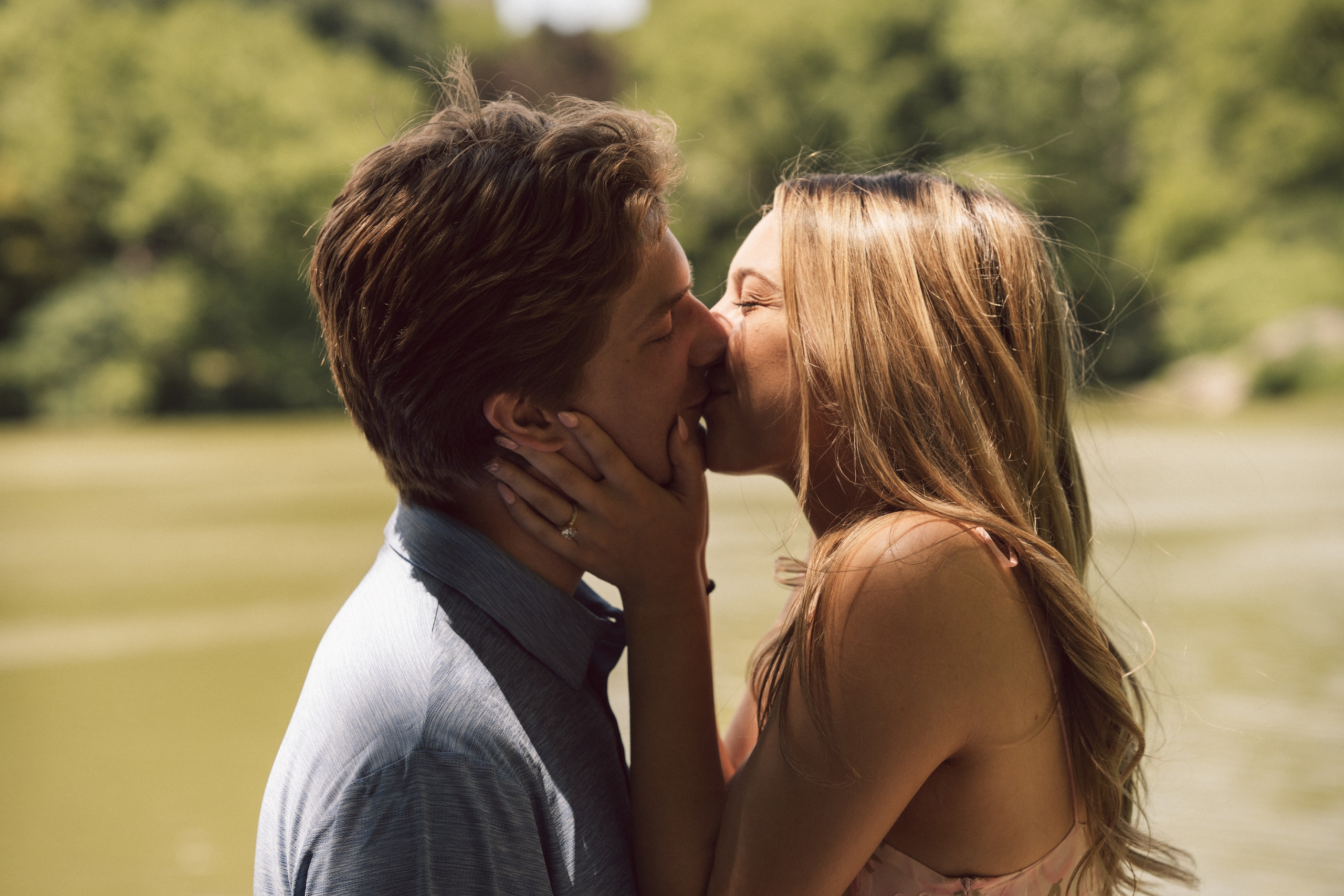 Surprise proposal Central Park. New York + destination photographer
