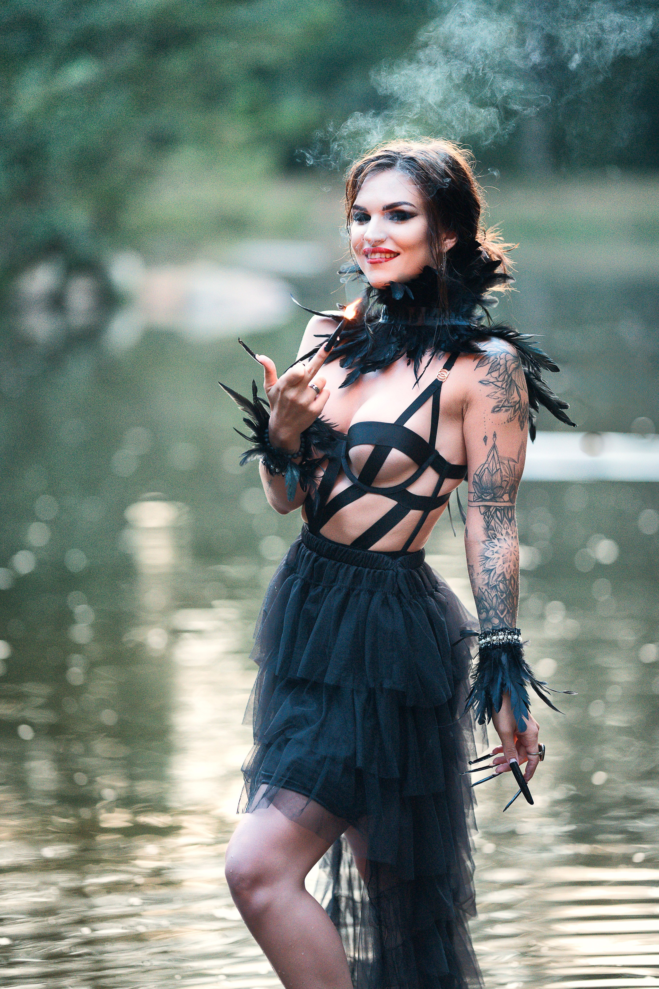 Witch at the lake. Familien, Lifestyle und Portrait Fotografin in Trier, Luxembourg