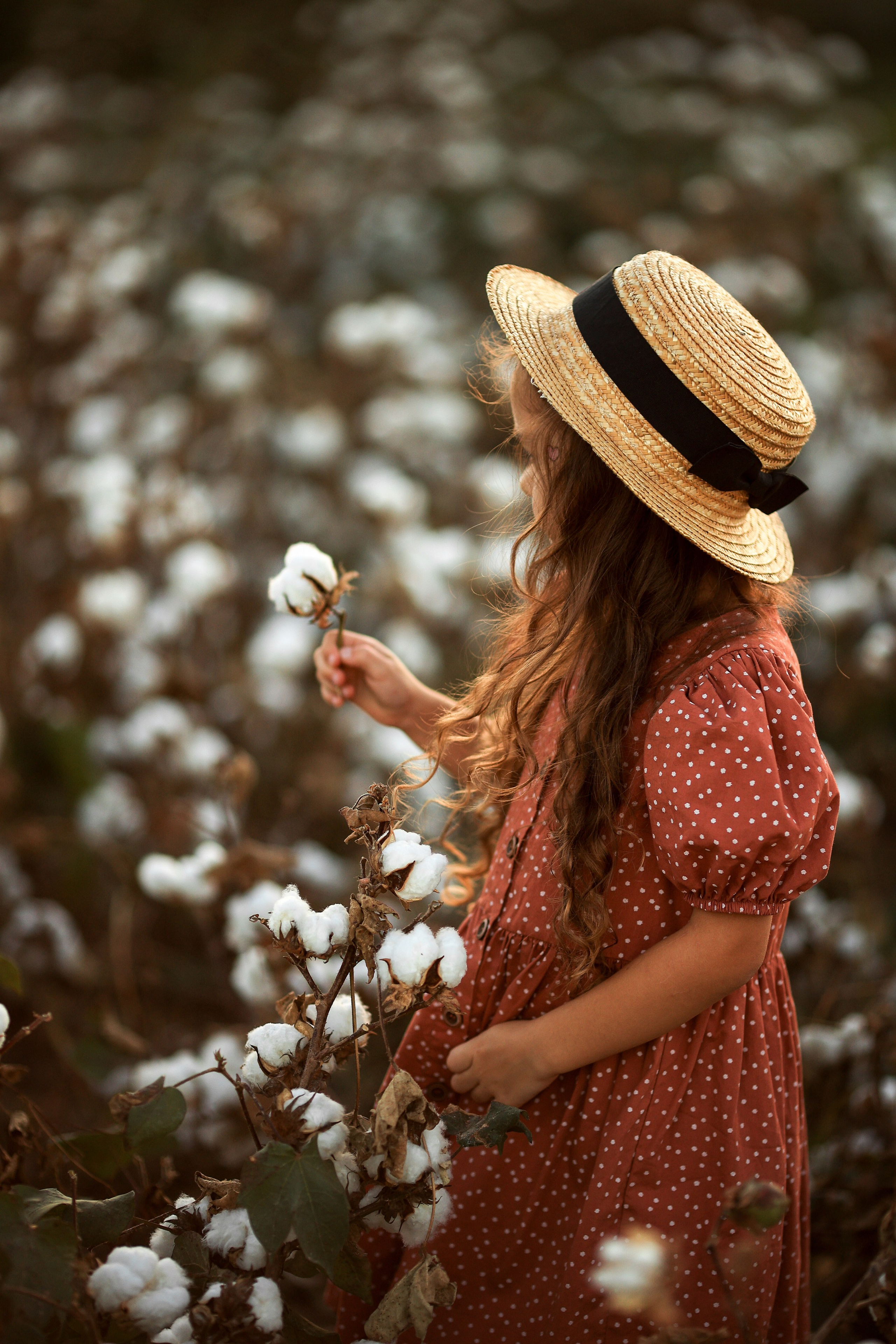 Фотосессия на хлопковом поле. Фотограф в Турции, Анталии, Кемере, Белеке, Сиде, Каше, Калкане, Фетхие