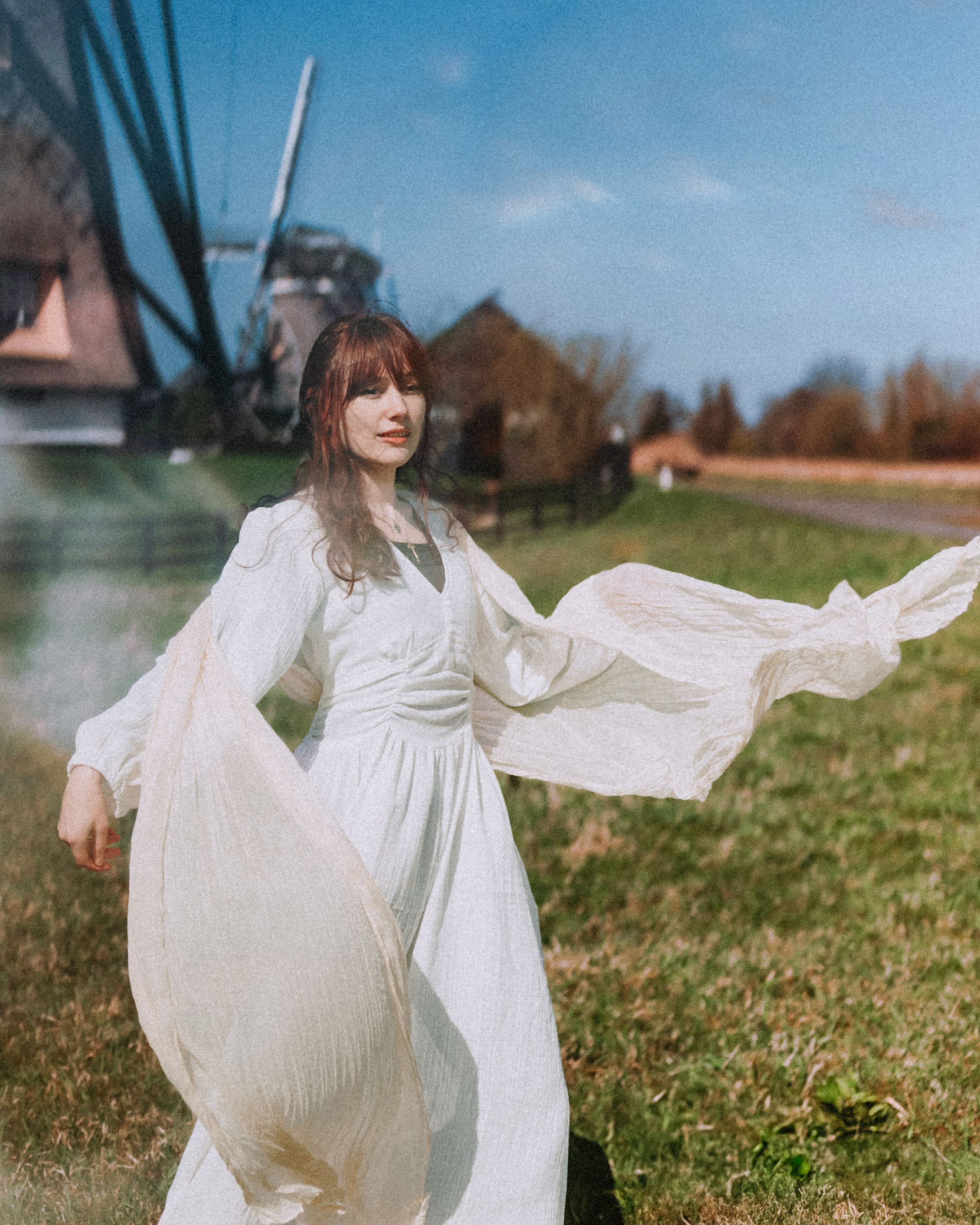 Outdoor Photoshoot with Windmills. Moth & Moss Photography