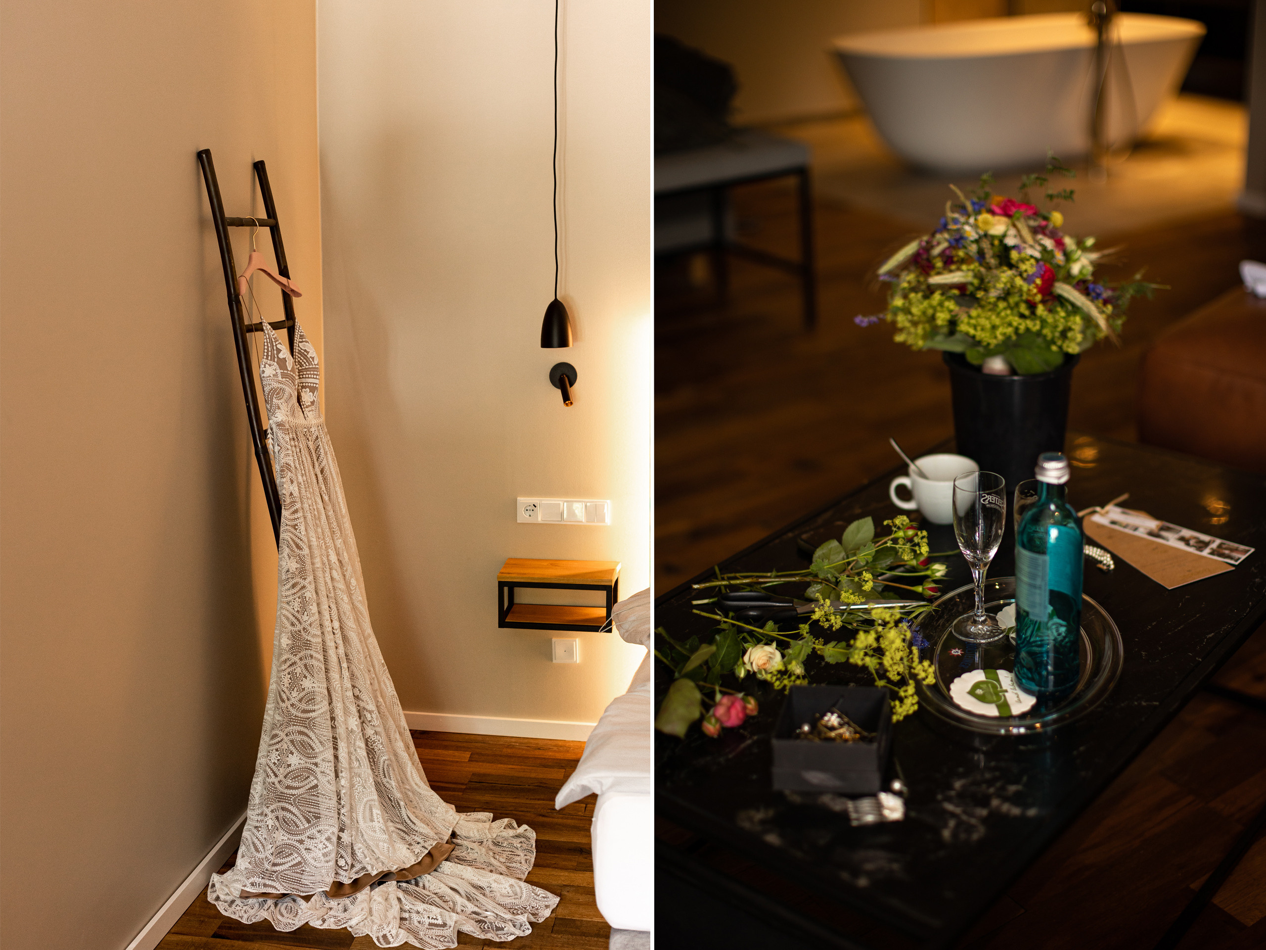 Brautshooting, Brautportraits, Details bei der Hochzeitsreportage, Wedding Photograph, Hochzeit im Hotel Zum Freden, Details, Bad Iburg
