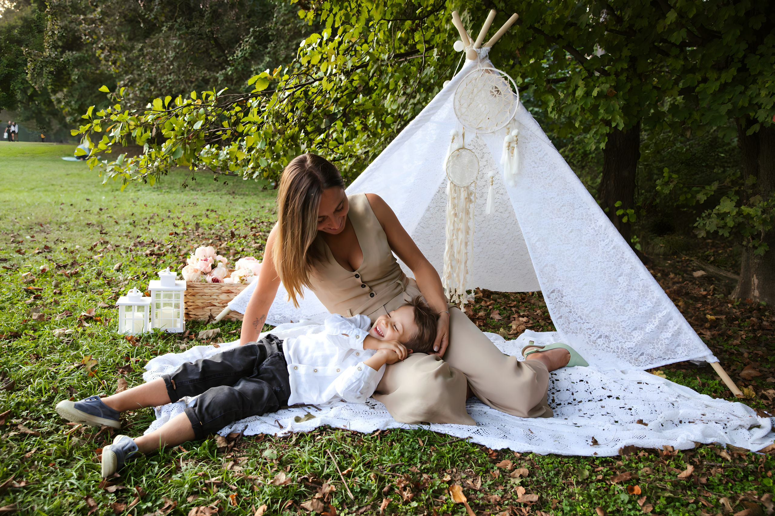Maggie e la sua bellissima famiglia. Luci e Capricci Photography