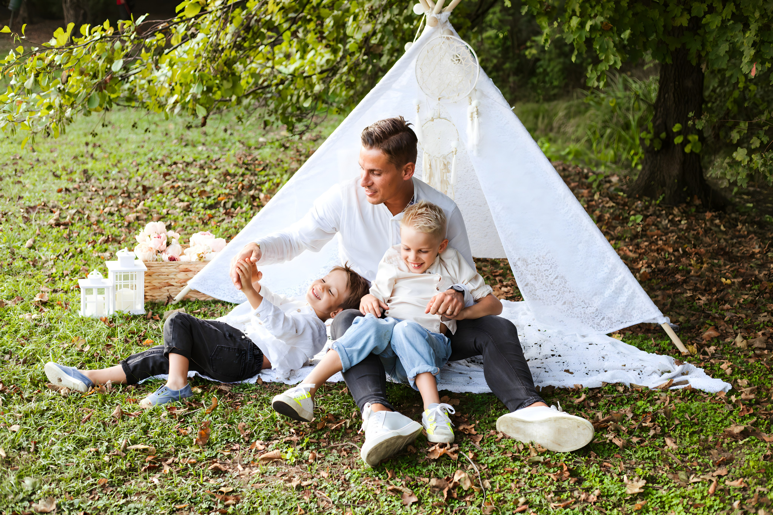 Maggie e la sua bellissima famiglia. Luci e Capricci Photography