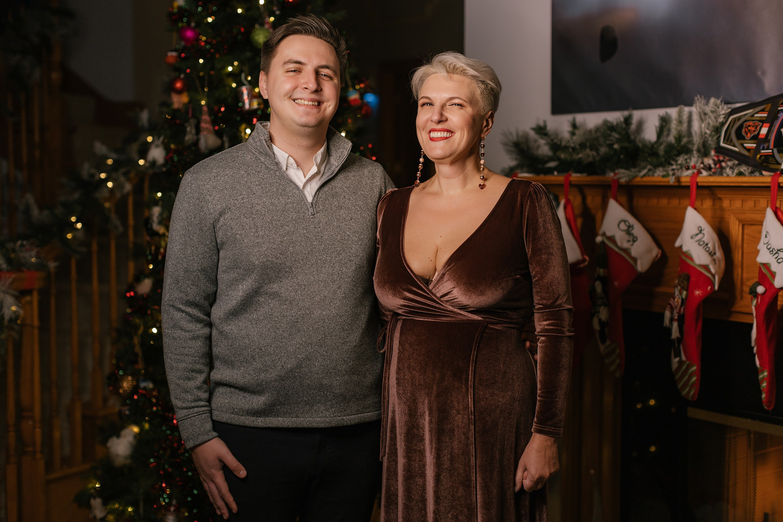 12.07.2025 Christmas Photoshoot. Wedding family event photographer in Chicago Nick Yushevich