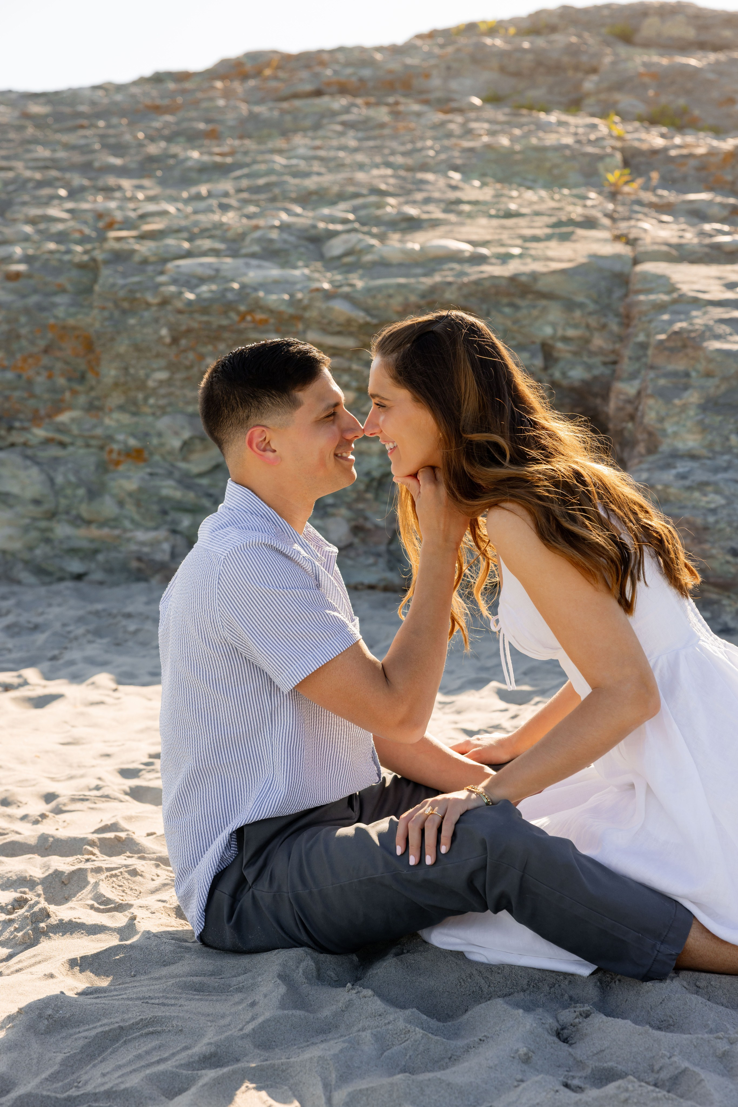 Bella & Nick — Sunset Engagement. Rhode Island Wedding Photographer Tati Simpson