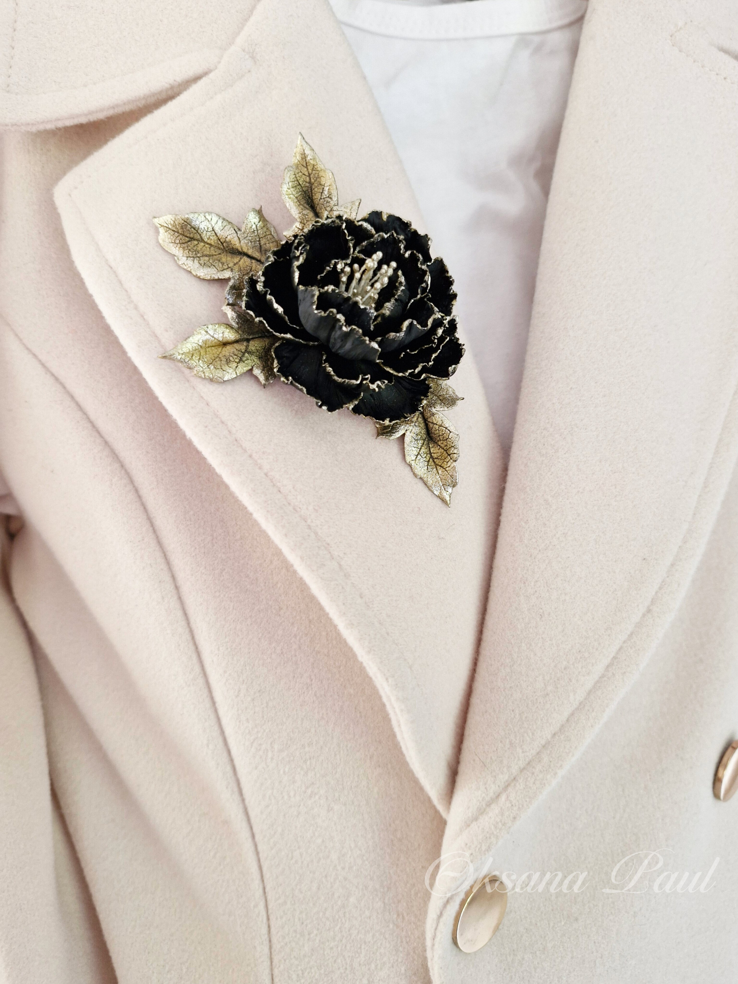 Броши с цветами / Blumen-Broschen ➜. Oksana Paul-Gardinen-Design Oksana Paul ✧ Art of Gardinen & Textile Design ✧ Polymer Clay Art & Handmade Creatures