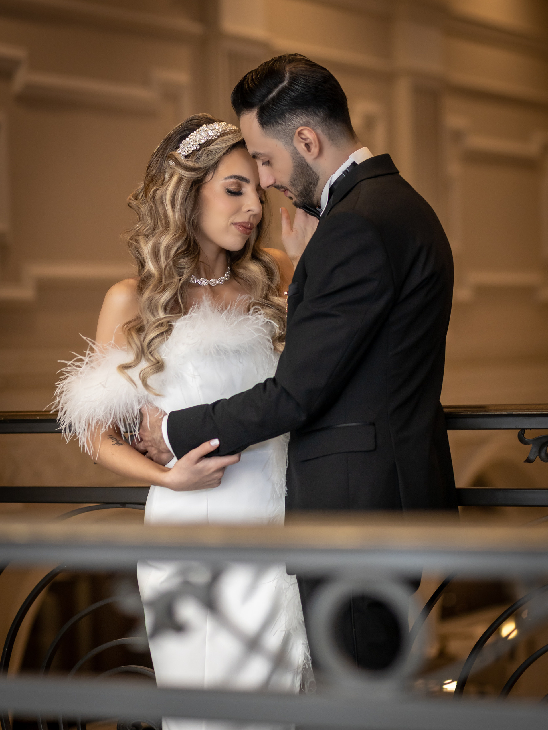Natalie and Ghasan. Wedding and Event photography, Kisses + Veil
