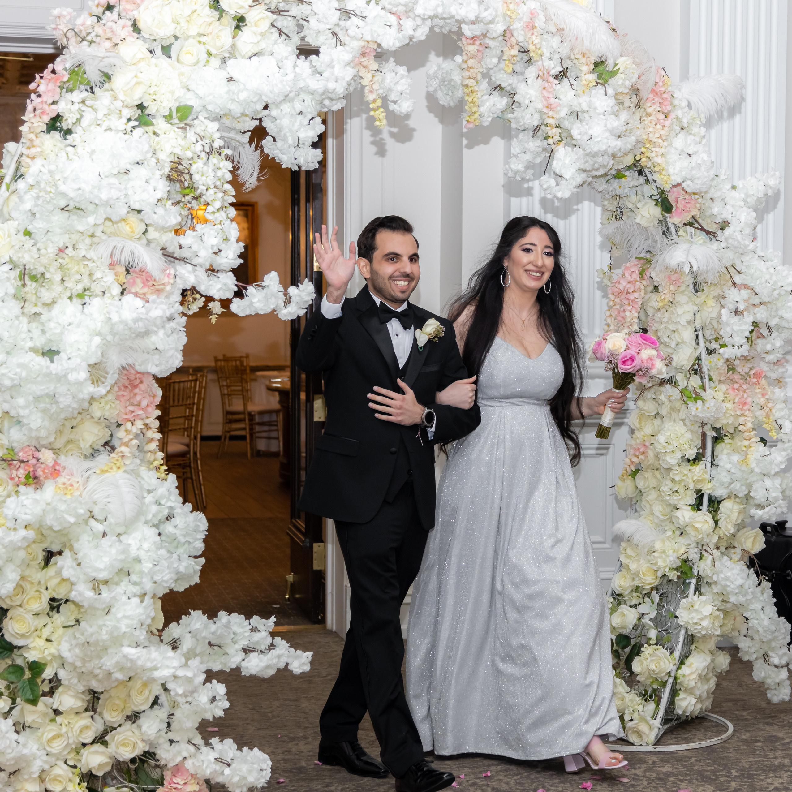 Natalie and Ghasan. Wedding and Event photography, Kisses + Veil