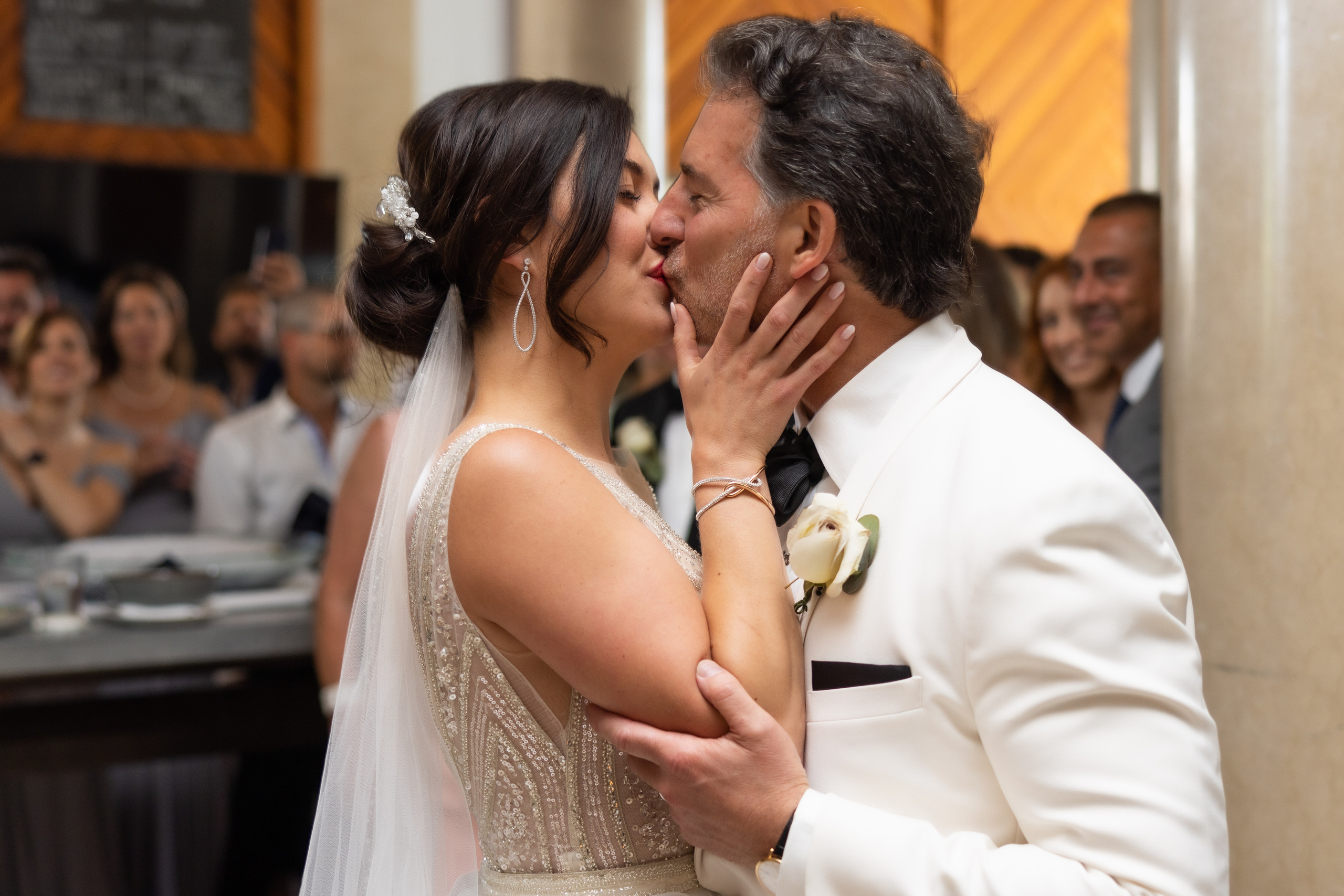 Claudie and Philip. Wedding and Event photography, Kisses + Veil