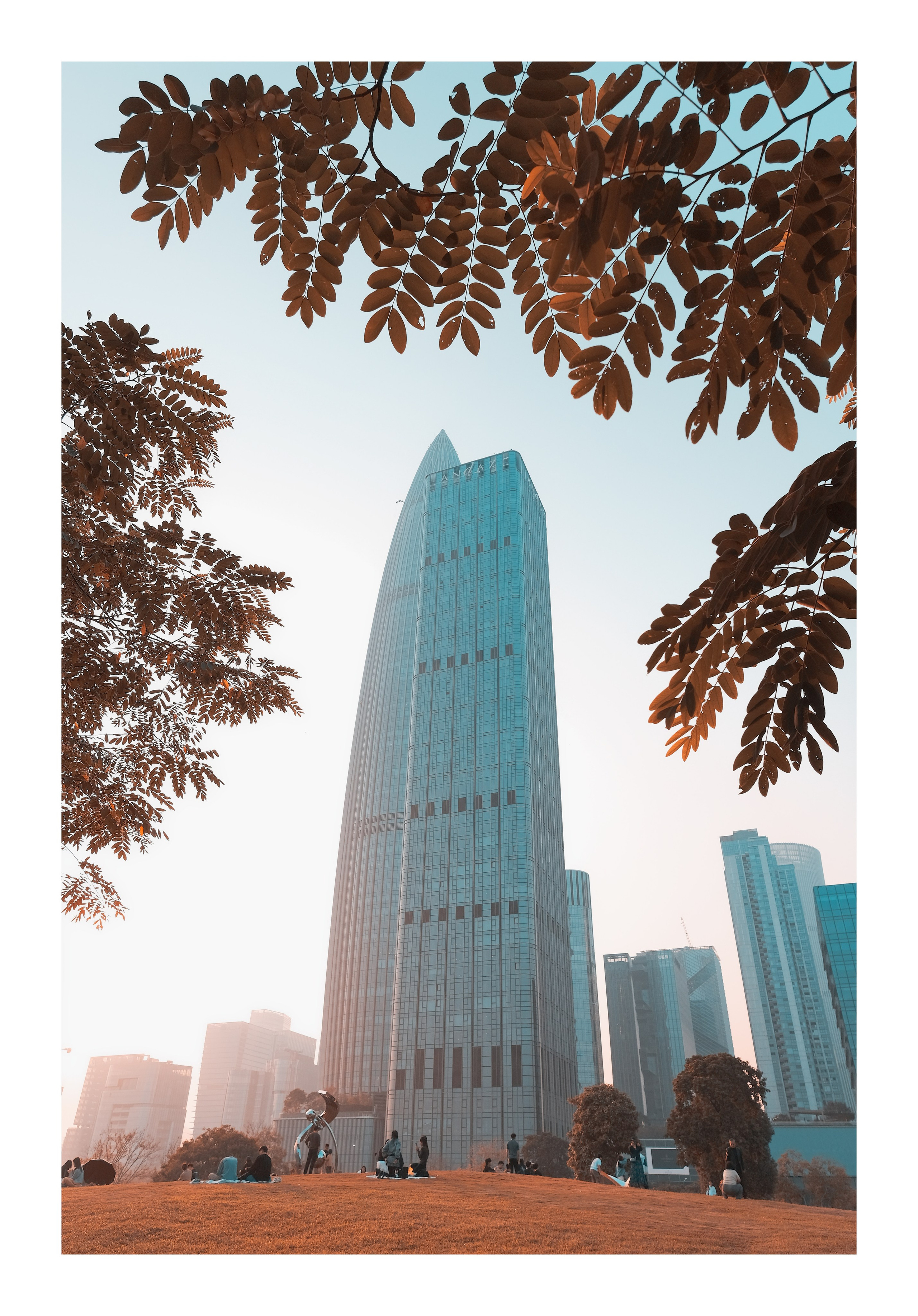 Spring Bamboo Tower and Andaz Shenzhen Bay, China