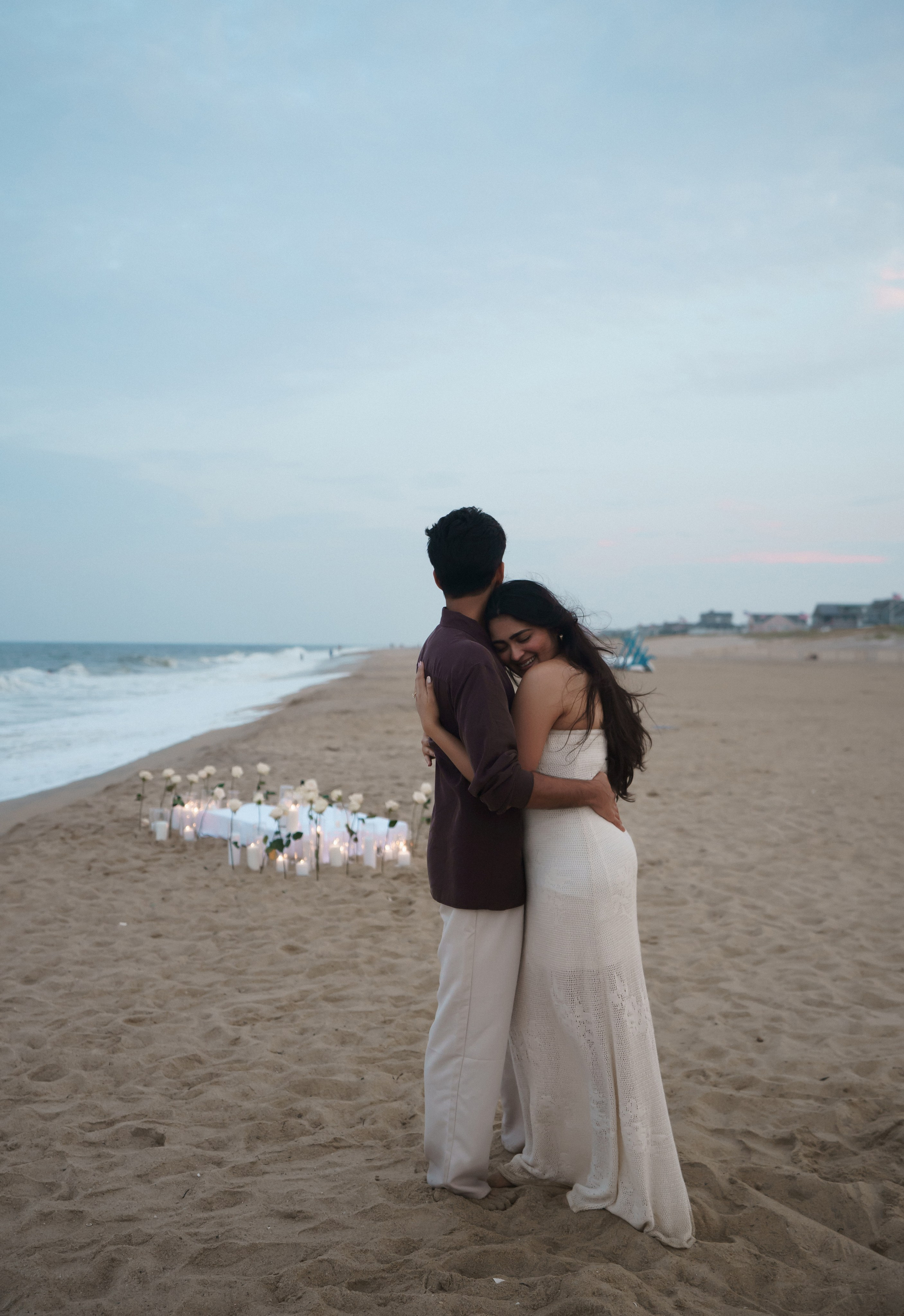 Beach engagement. New York + travel photographer