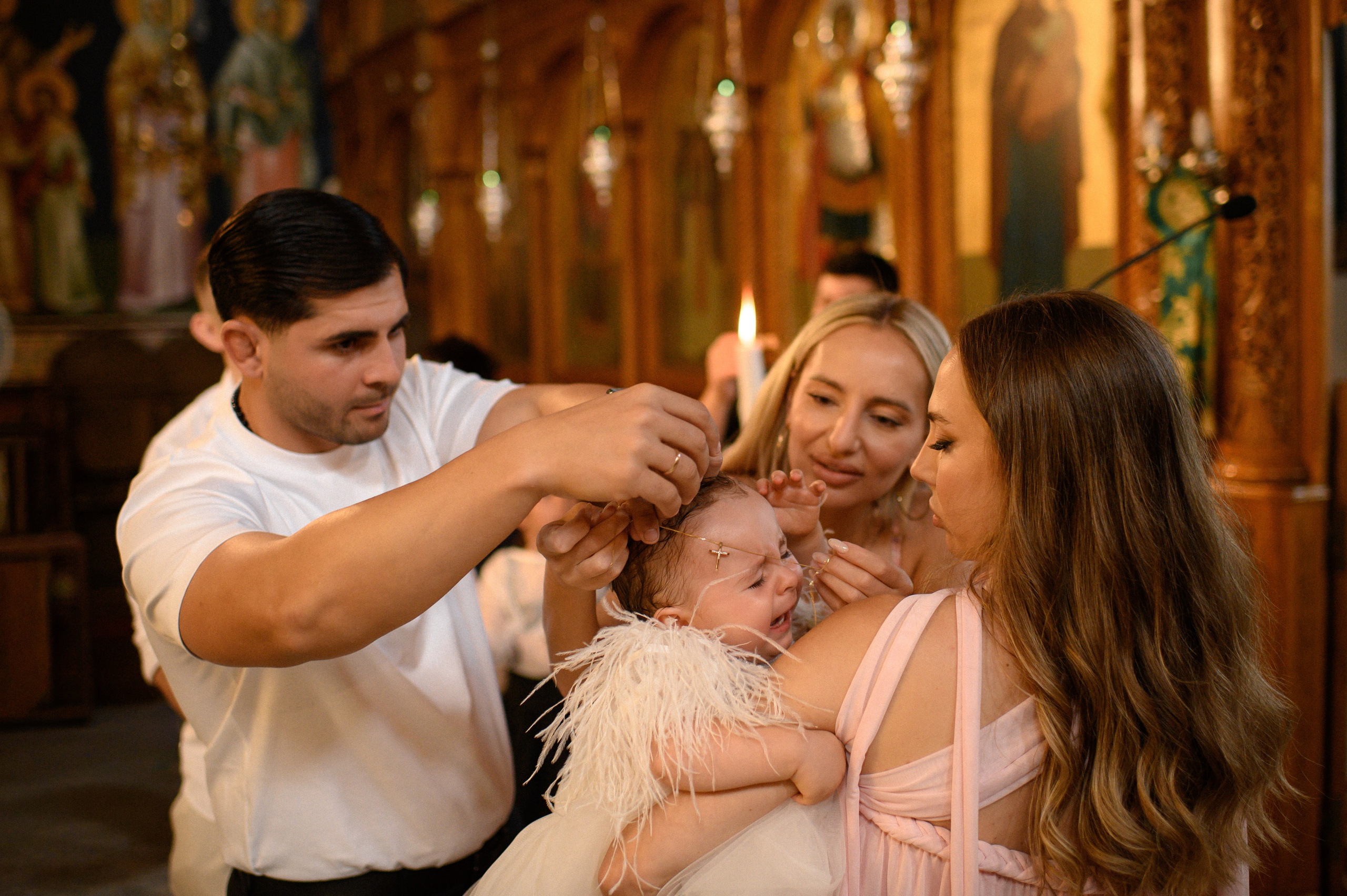 Baptism Aleksandra-Olivia. Family, children, portrait, and event photography in Thessaloniki