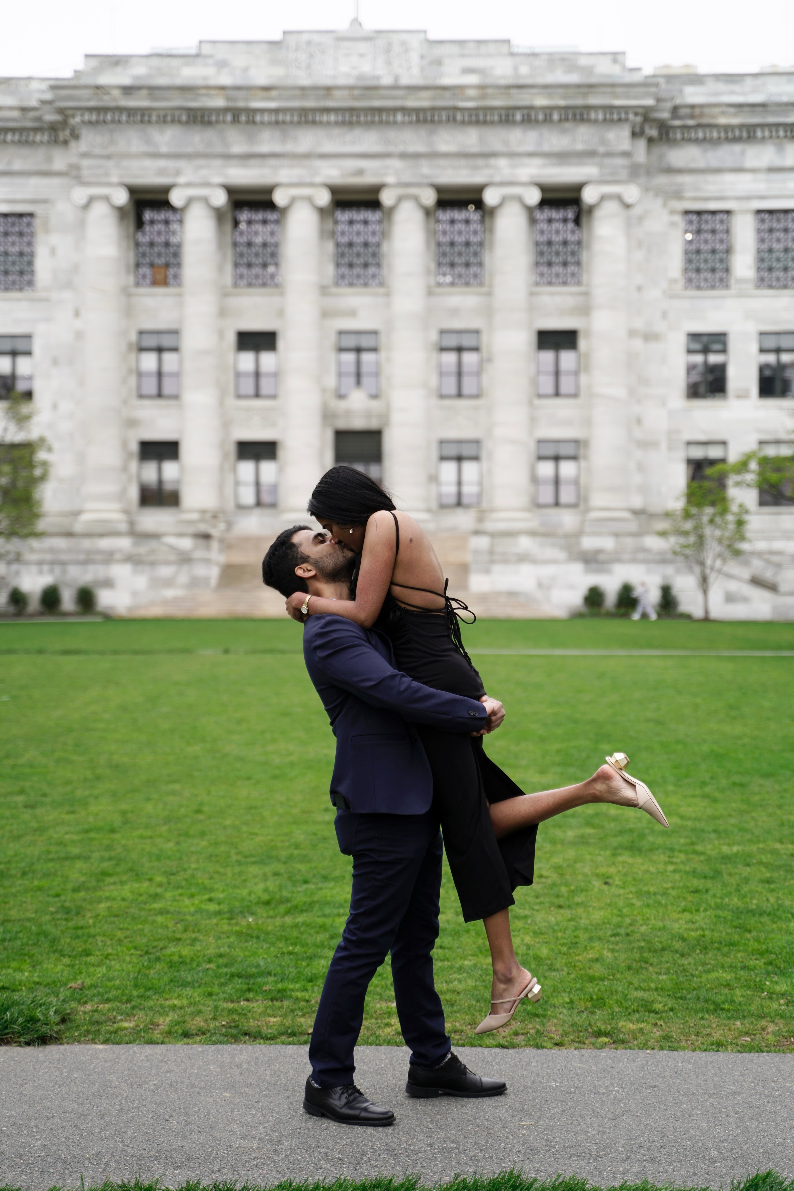 Sarath and Aishwarya at Boston Medical School. Stefanovich Photography | Boston, MA