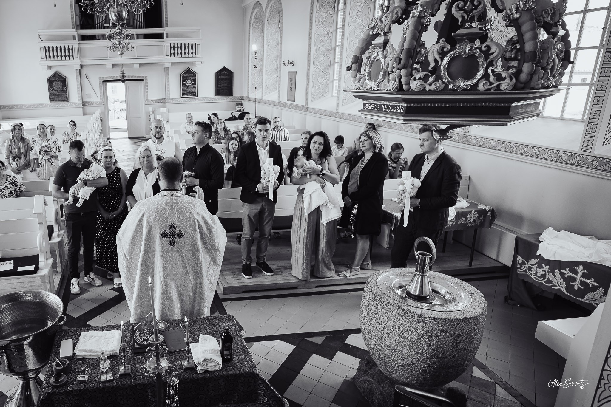 Botez Theodor - Biserica Fredericia. AlexEvents | Fotograf si Videograf de Nunta si Botez in Danemarca si Germania