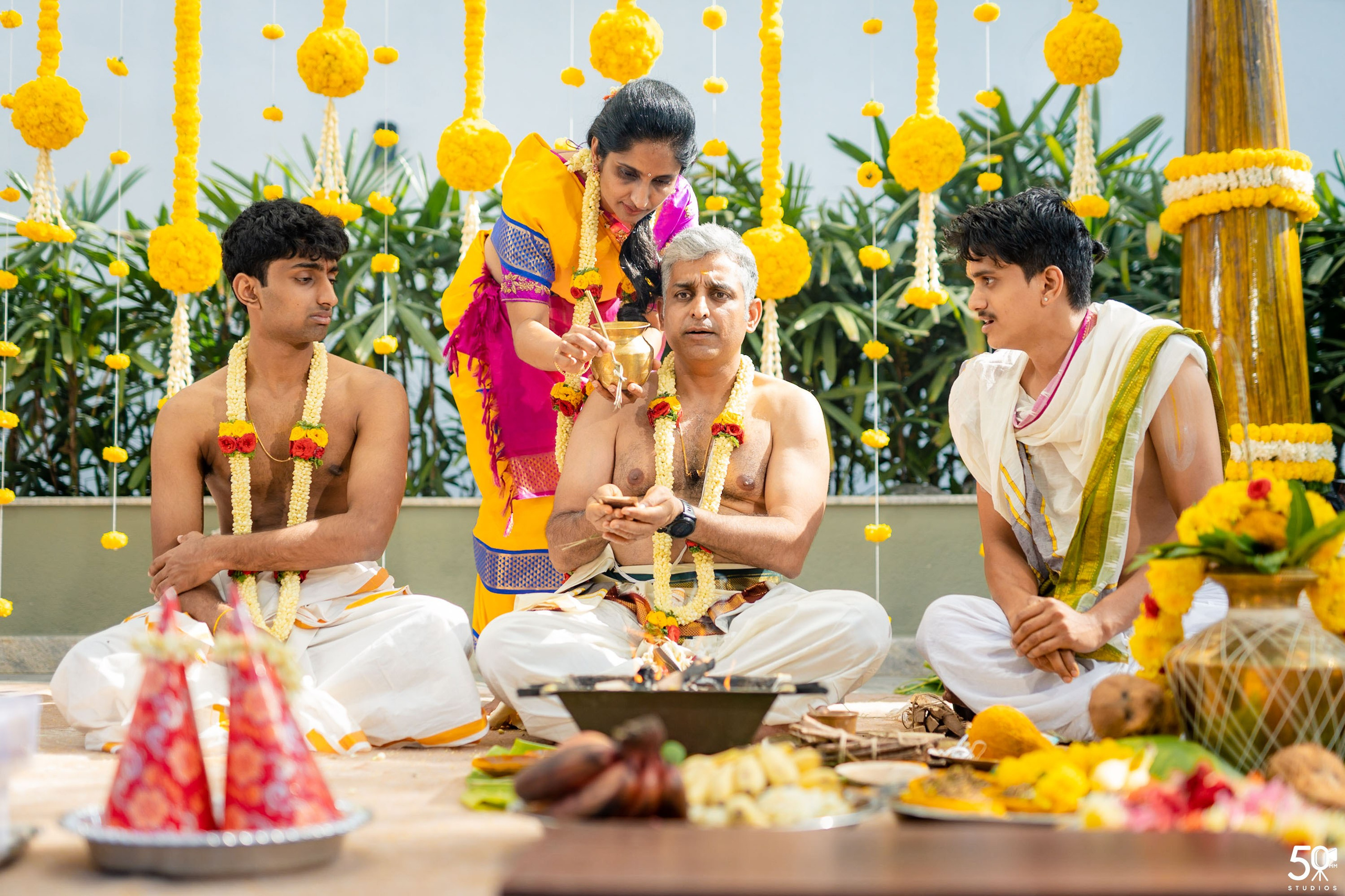 SANJAY AND SAKETH UPANAYANA. 50mm STUDIOS