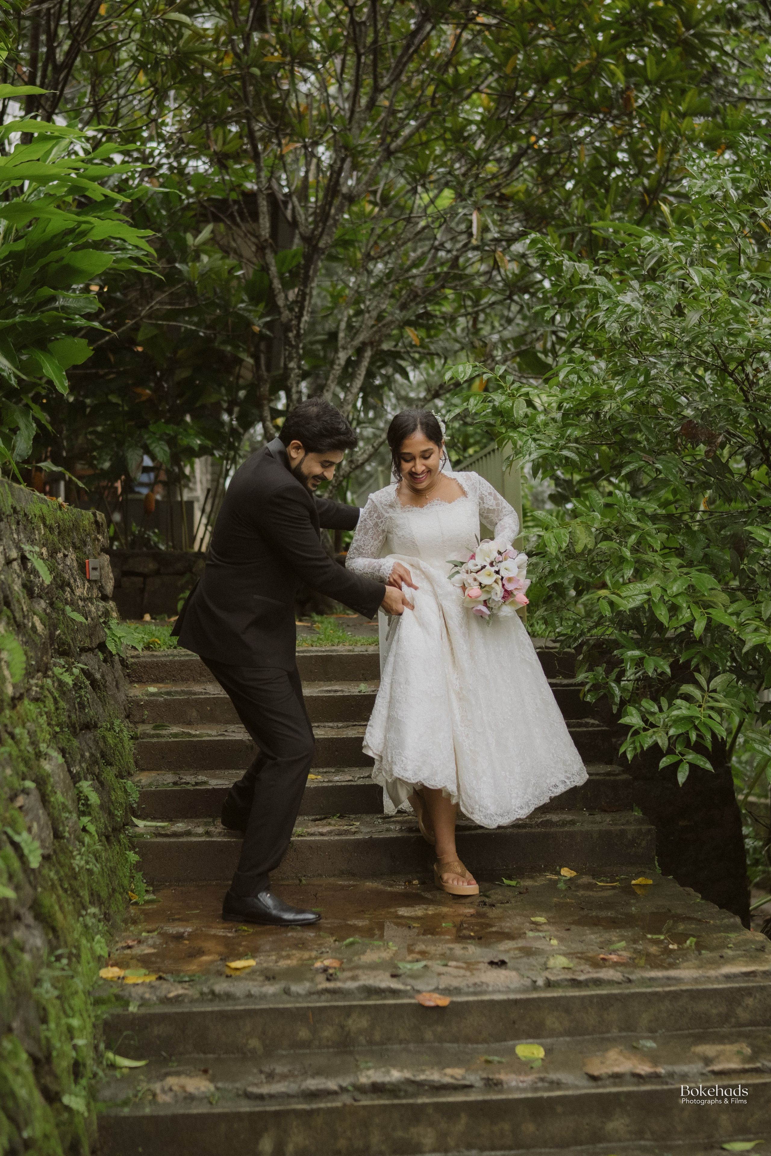 A Love Story Rooted in Faith: Tabitha & Harry’s Christian Wedding in Idukki. BokehAds | Wedding Photography & Films