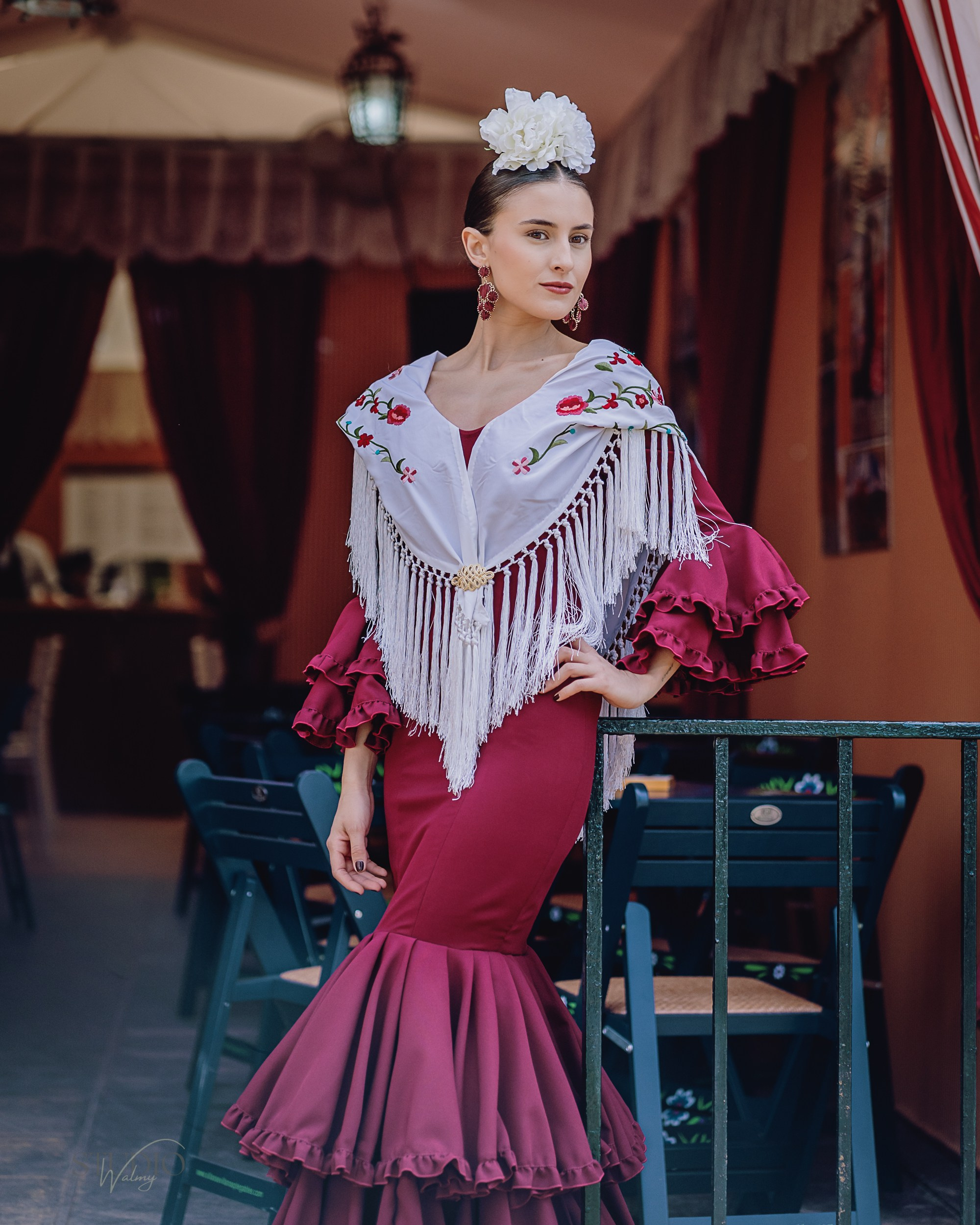 Sesión de fotos en feria de Abril de Sevilla. Inicio