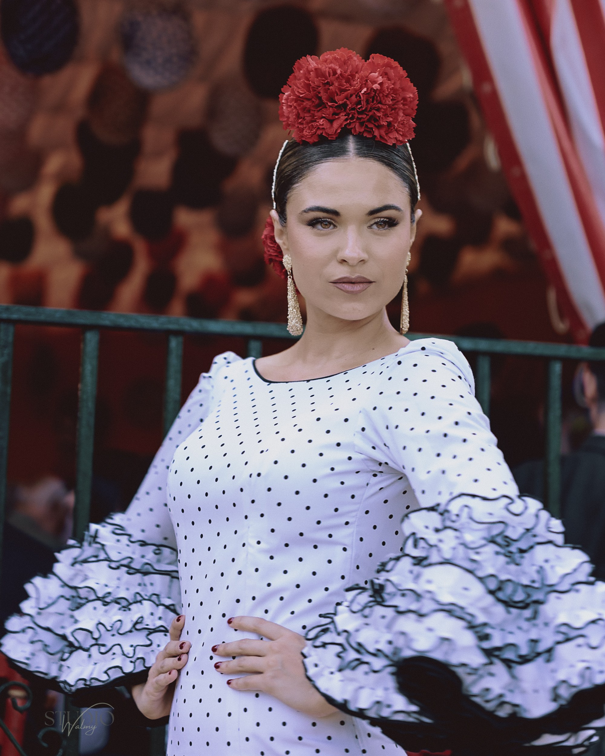 Sesión de fotos en feria de Abril de Sevilla. Inicio