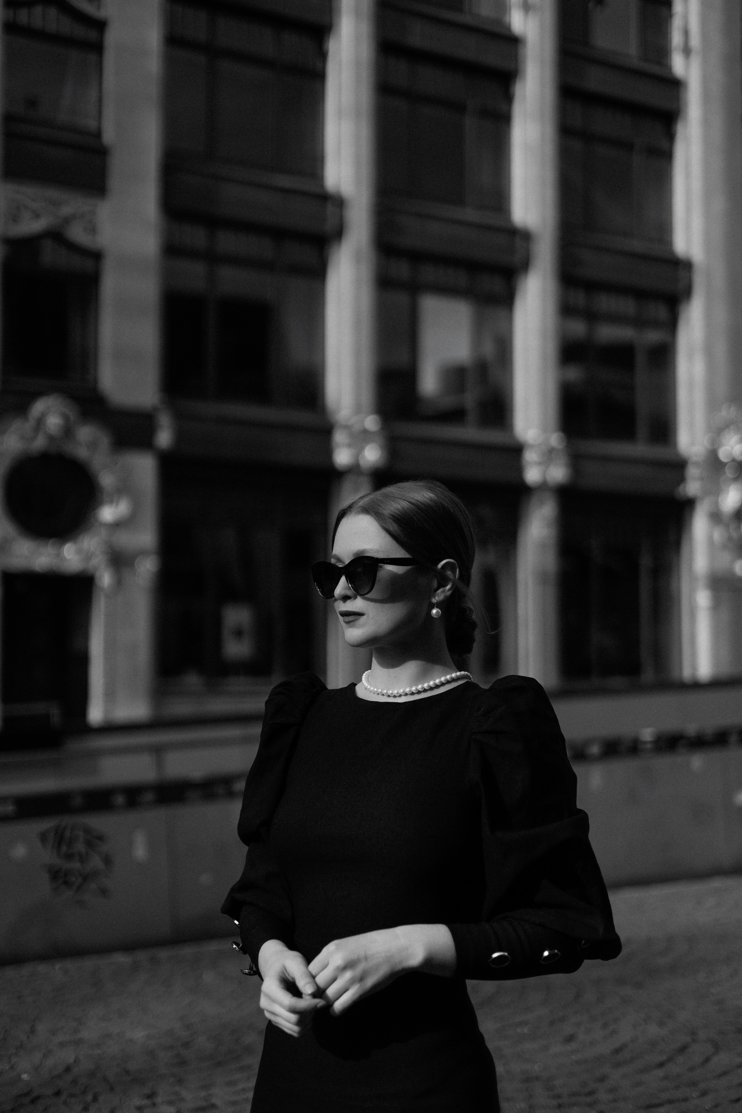 Monochrome Elegance. Black & White City Portraits | Timeless, Strong.Cinematic. Kristina Kozheltsova- Soulful Portrait&Lifestyle&Love Story Photographer in Leipzig, Germany