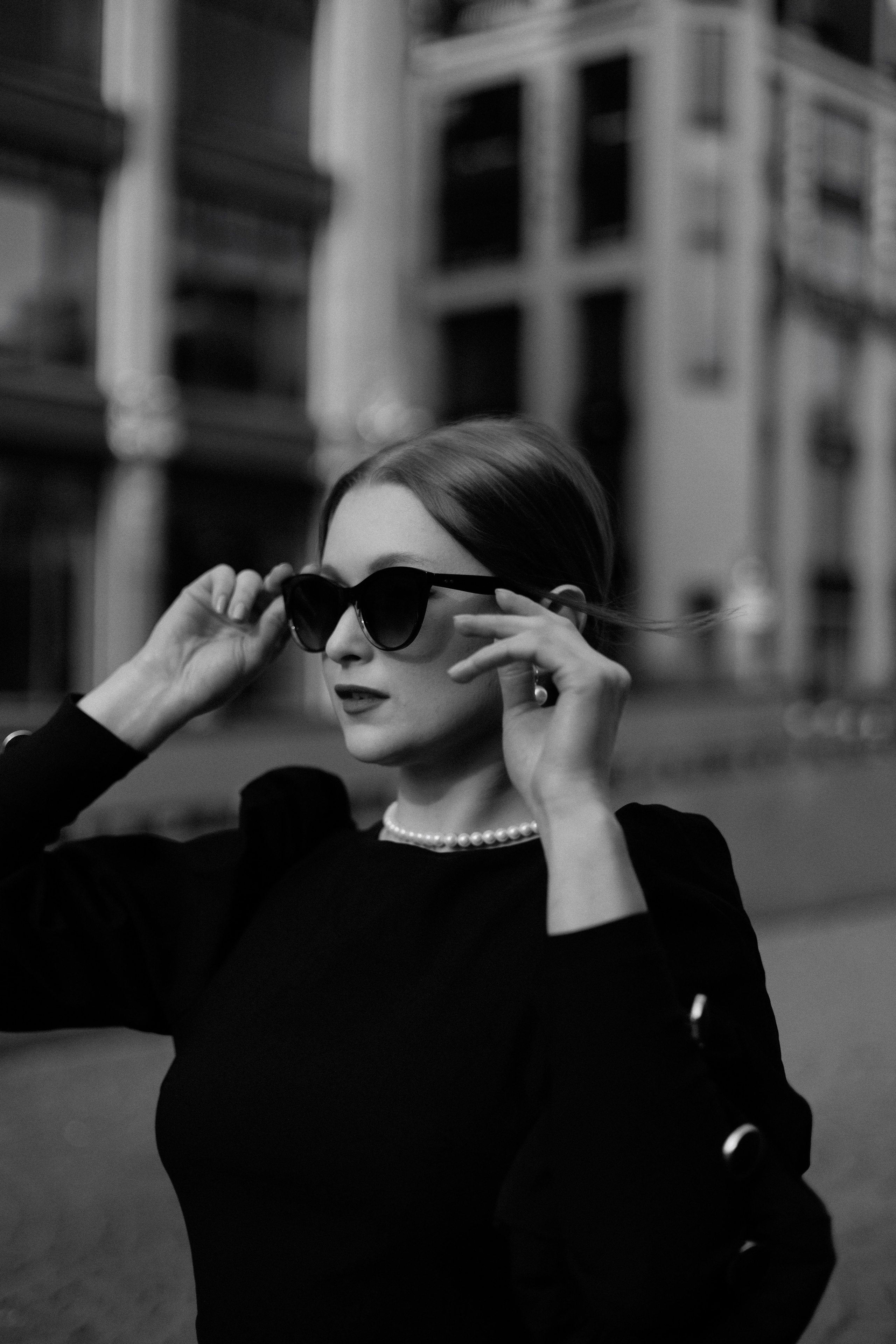 Monochrome Elegance. Black & White City Portraits | Timeless, Strong.Cinematic. Kristina Kozheltsova- Soulful Portrait&Lifestyle&Love Story Photographer in Leipzig, Germany