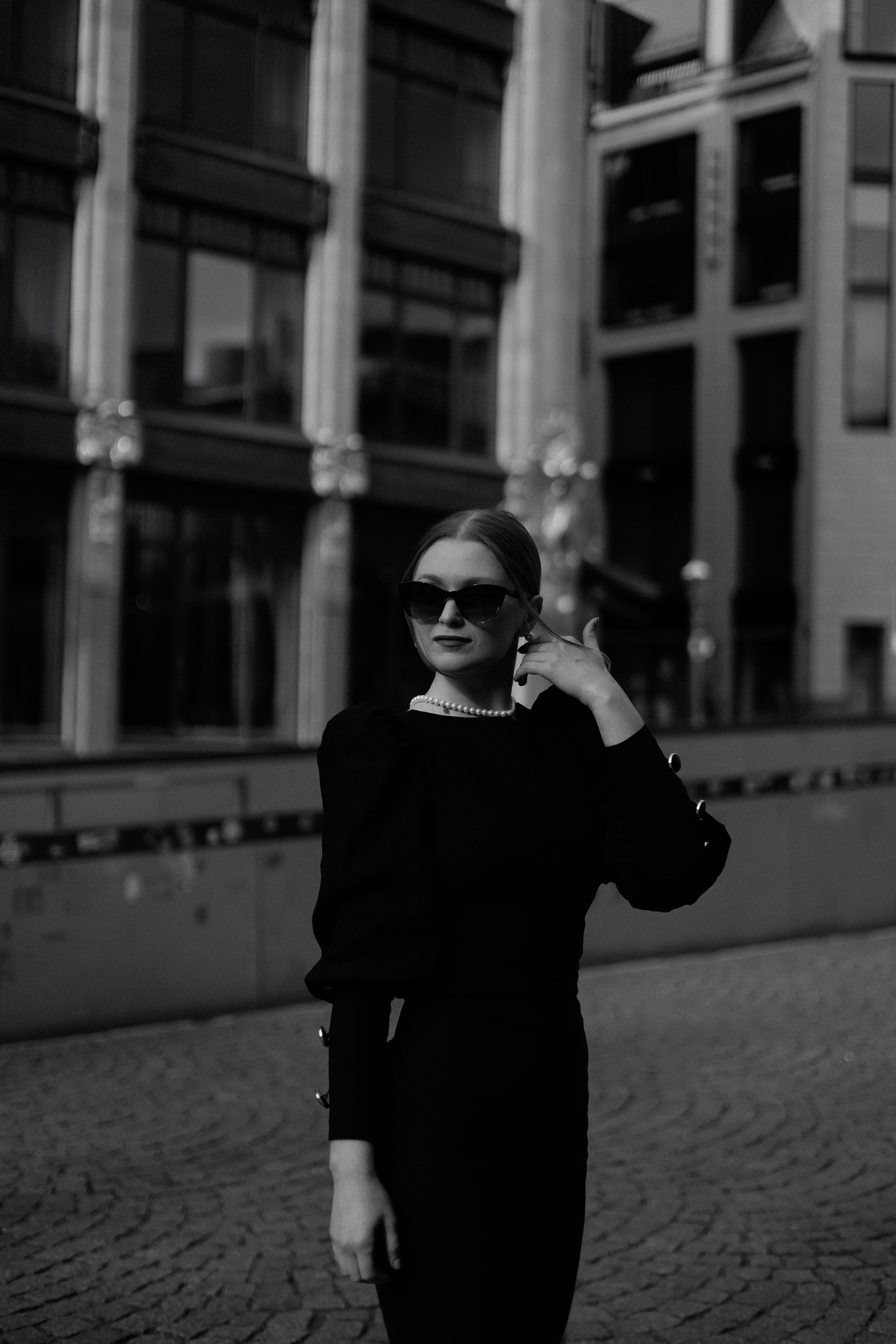 Monochrome Elegance. Black & White City Portraits | Timeless, Strong.Cinematic. Kristina Kozheltsova- Soulful Portrait&Lifestyle&Love Story Photographer in Leipzig, Germany