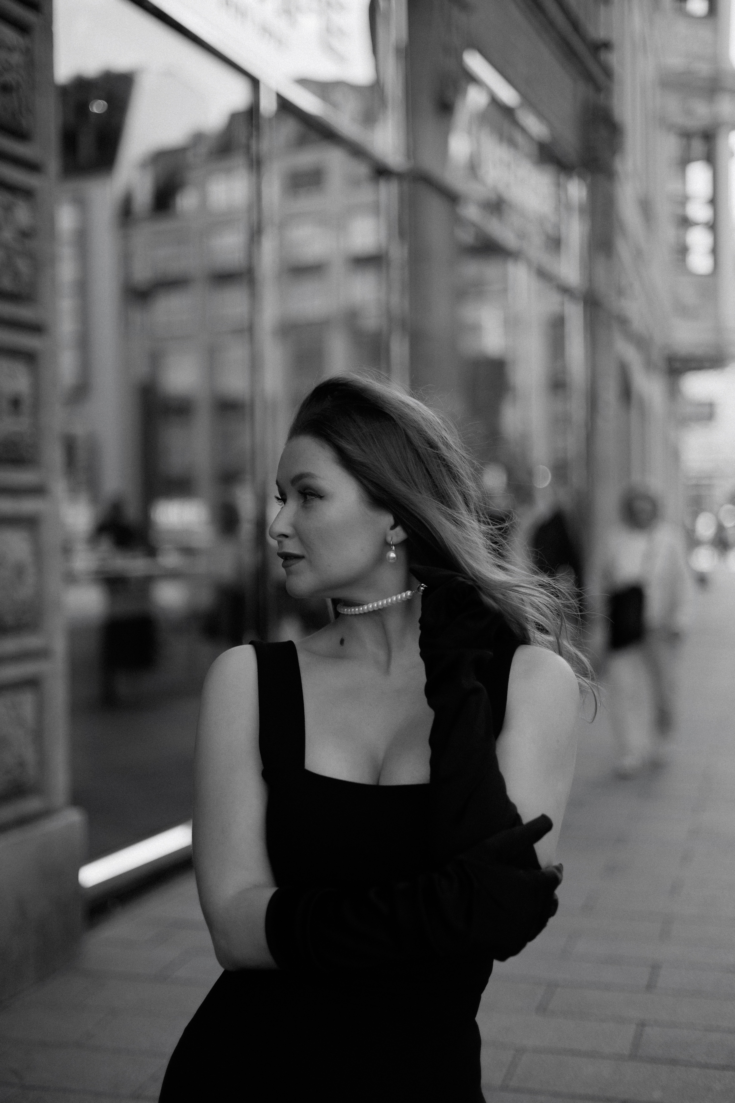 Monochrome Elegance. Black & White City Portraits | Timeless, Strong.Cinematic. Kristina Kozheltsova- Soulful Portrait&Lifestyle&Love Story Photographer in Leipzig, Germany