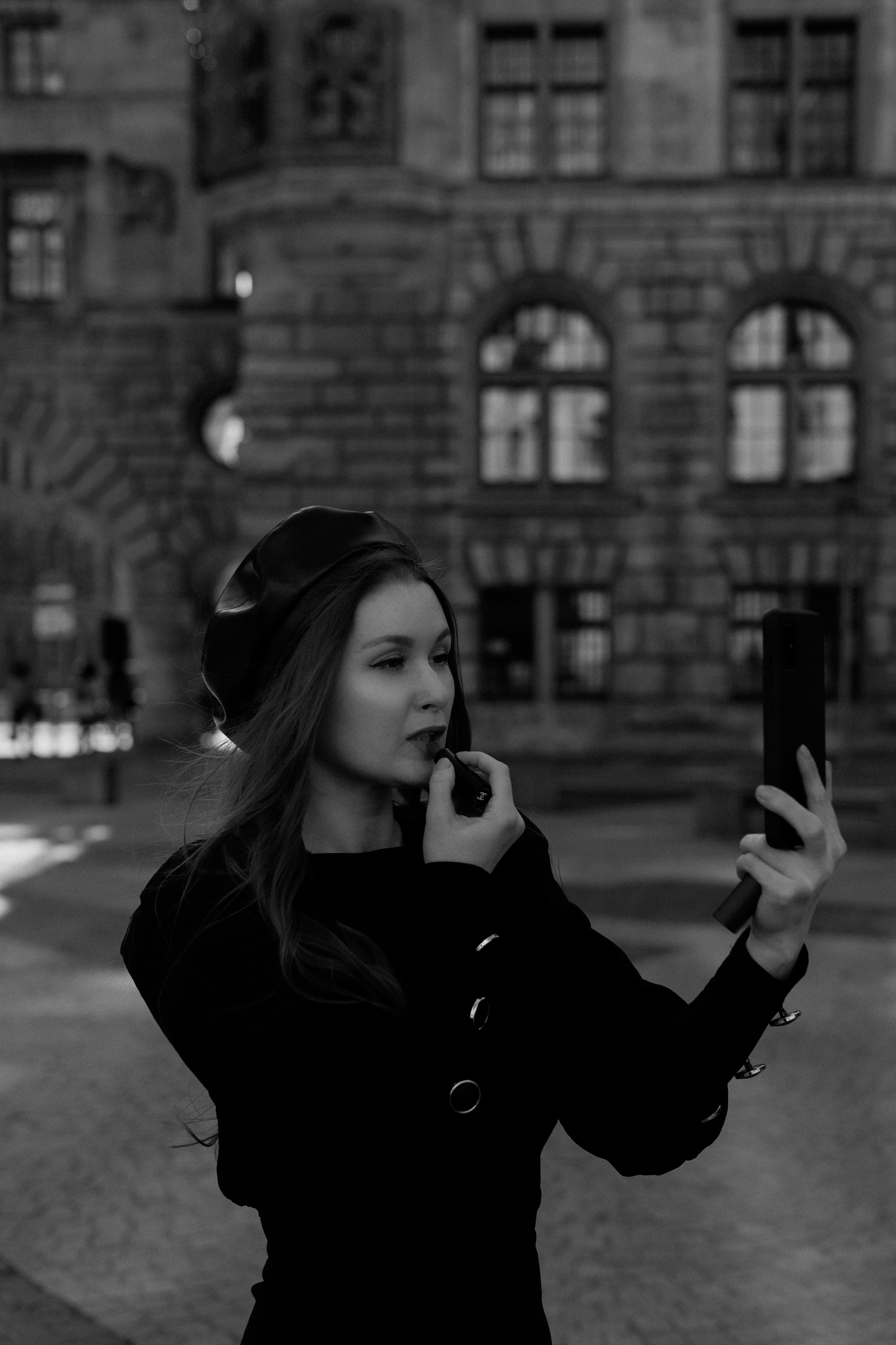 Monochrome Elegance. Black & White City Portraits | Timeless, Strong.Cinematic. Kristina Kozheltsova- Soulful Portrait&Lifestyle&Love Story Photographer in Leipzig, Germany