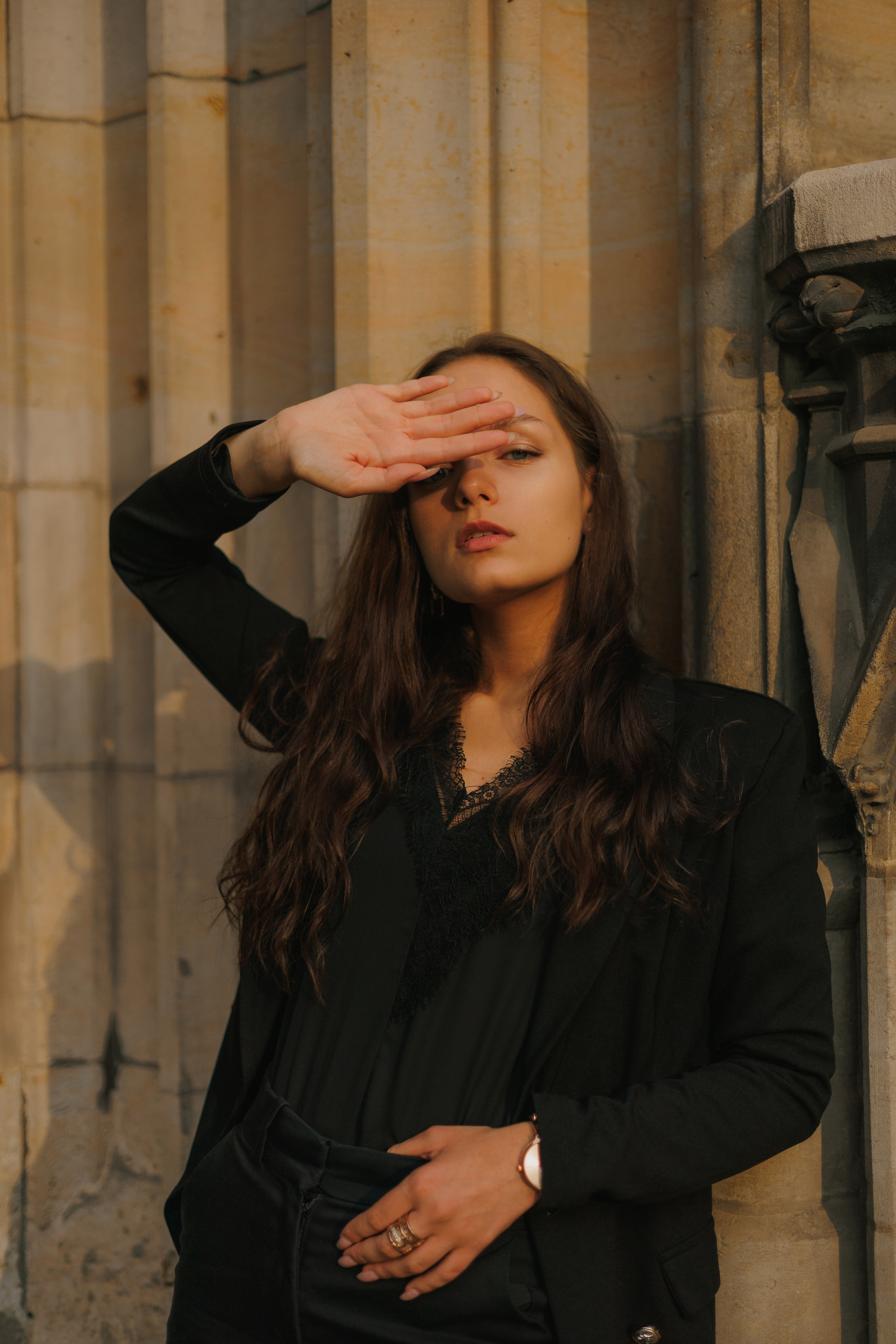 Dark Grace. City Portraits in Black Dress | Elegant, Cinematic. Timeless. Kristina Kozheltsova- Soulful Portrait&Lifestyle&Love Story Photographer in Leipzig, Germany